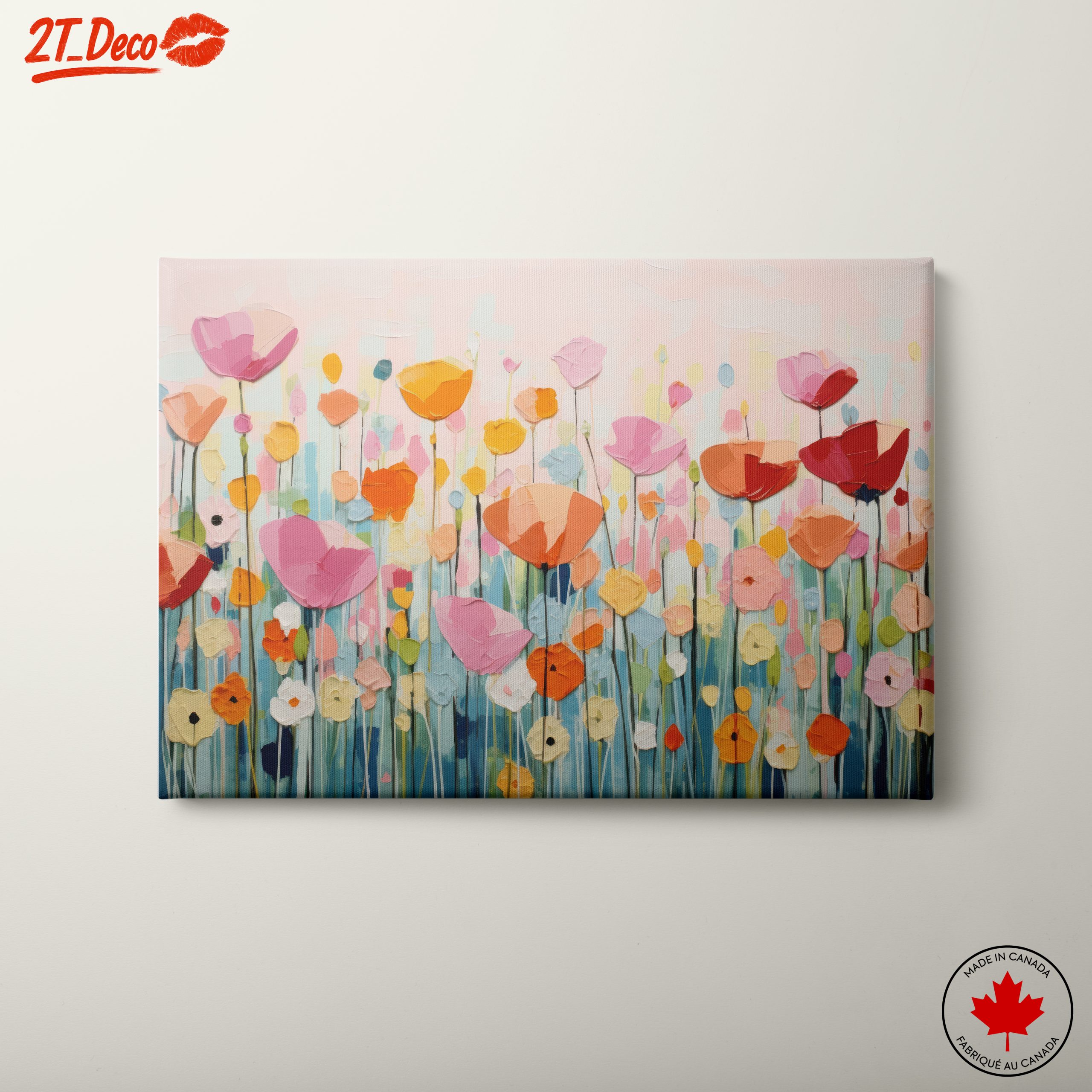Vibrant Abstract Botanical Flowers