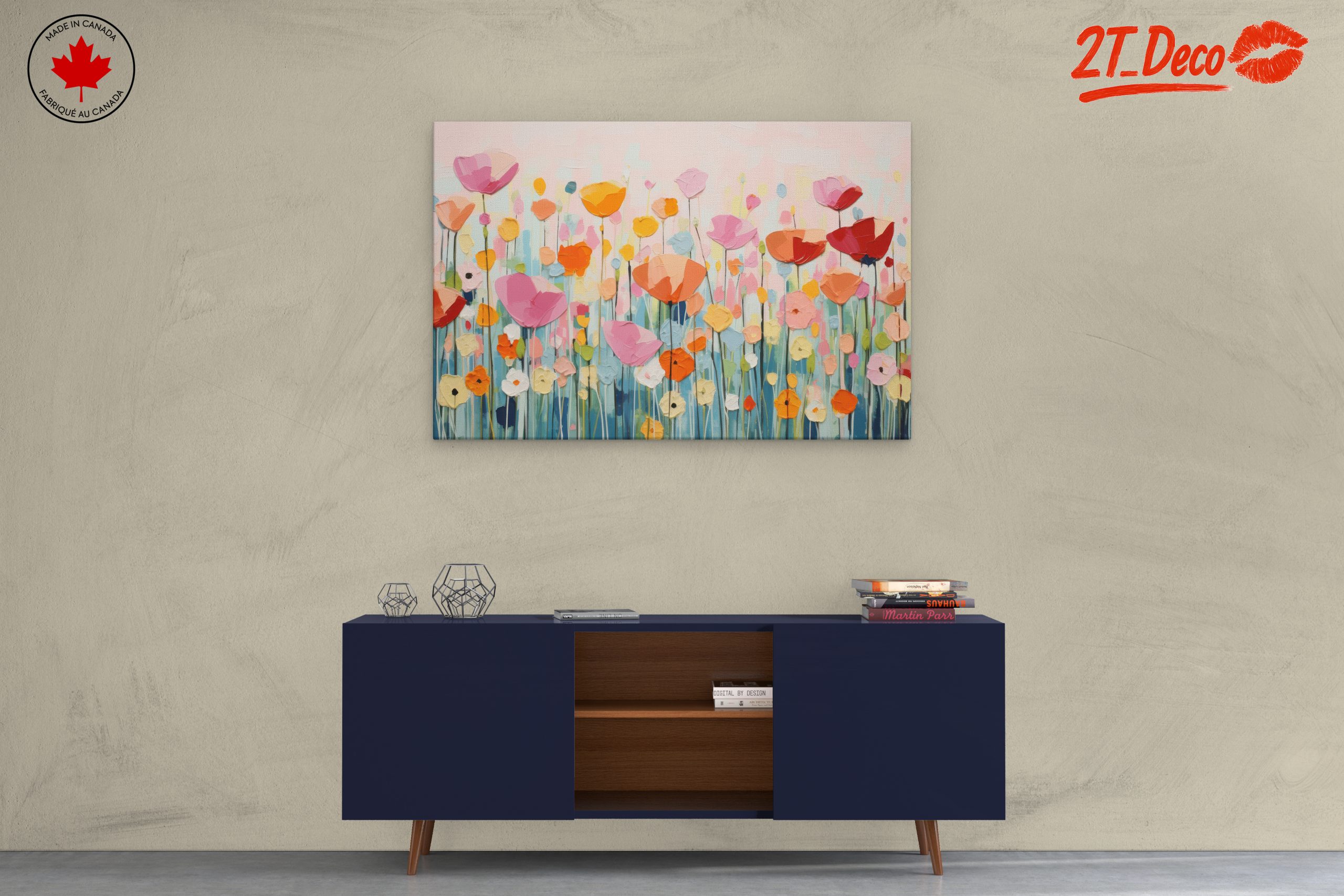 Vibrant Abstract Botanical Flowers - Image 3