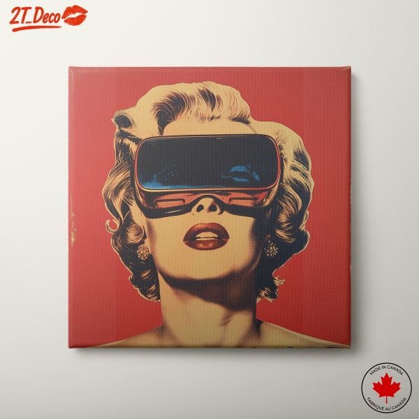 Vibrant Pop Art Portrait of a Glamorous Woman