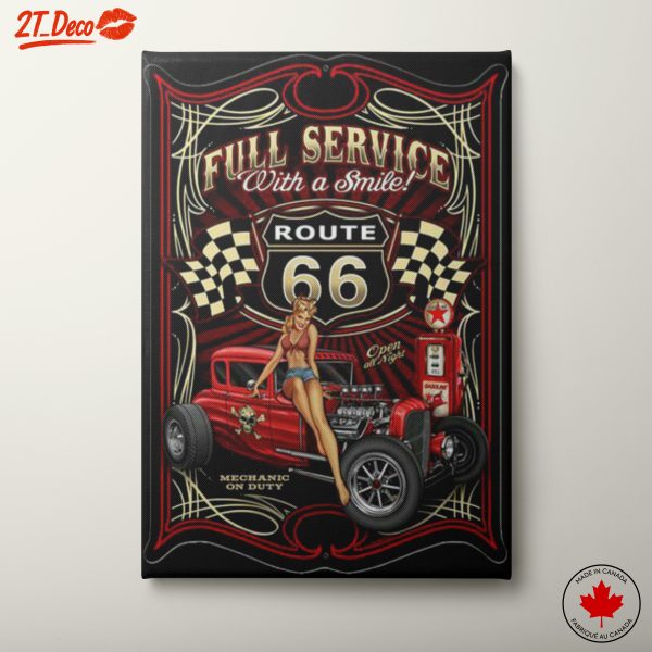 Full Service Route 66 Classic Car Art 2