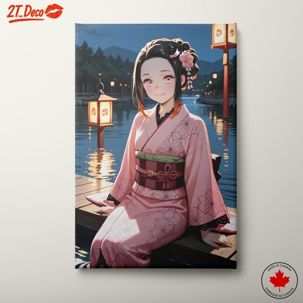 Demon Slayer Character in Traditional Kimono