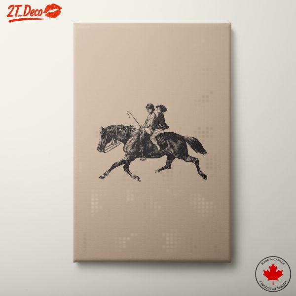 Children Riding Horse Historical Art