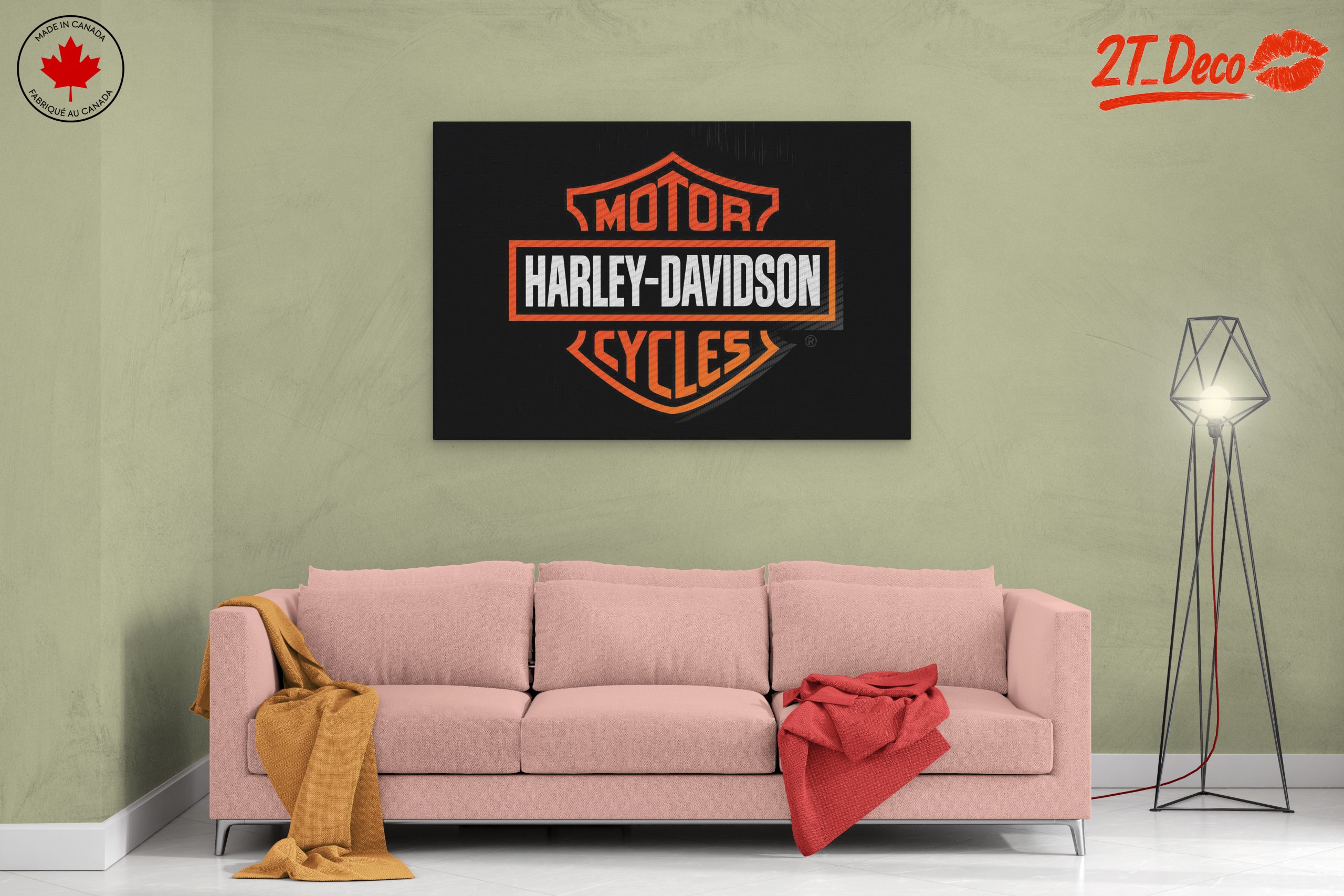 Harley-Davidson Motorcycle Brand Art - Image 2