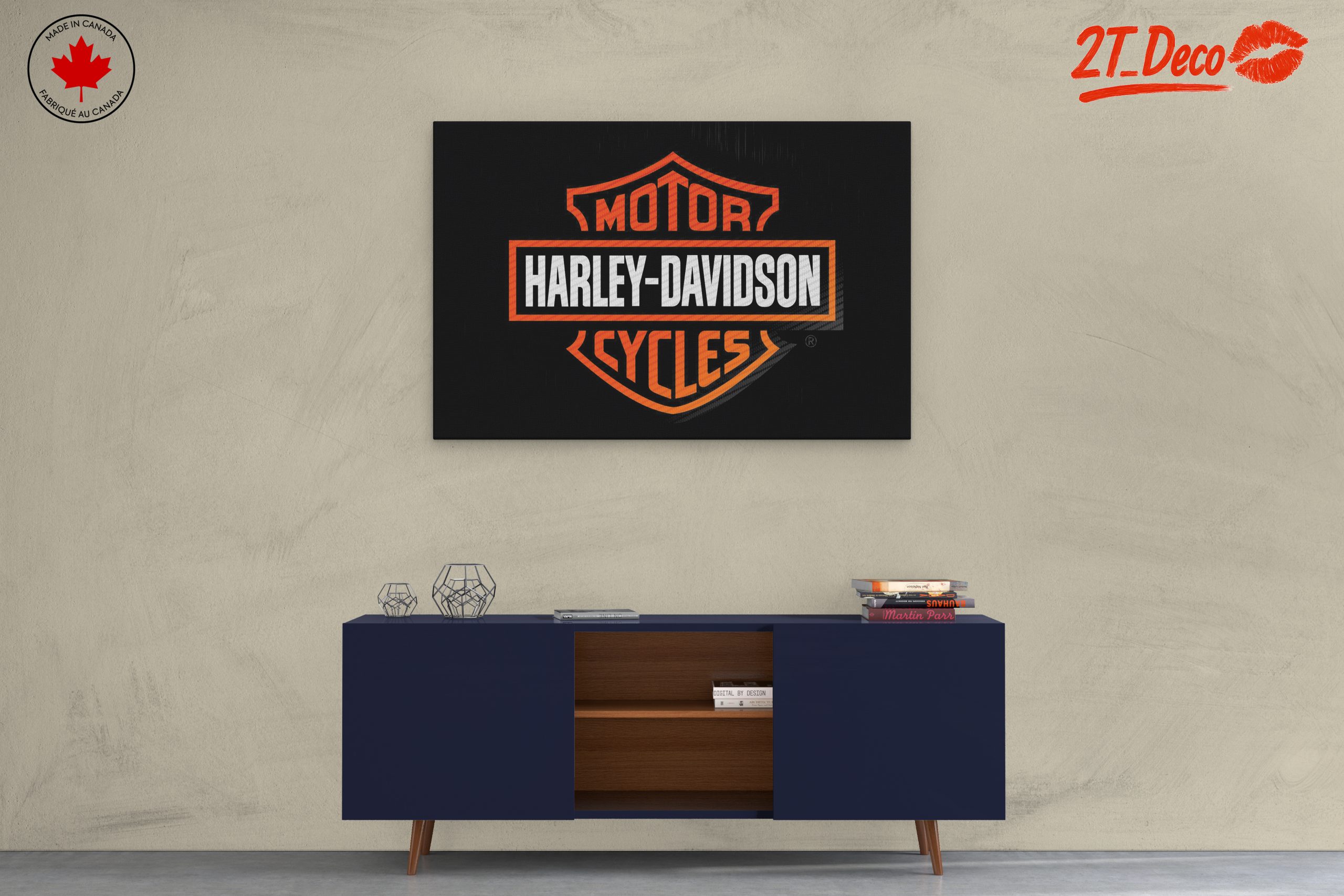 Harley-Davidson Motorcycle Brand Art - Image 3