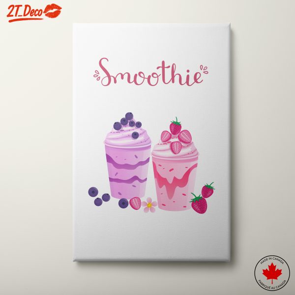 Colorful Smoothie Cups Illustration