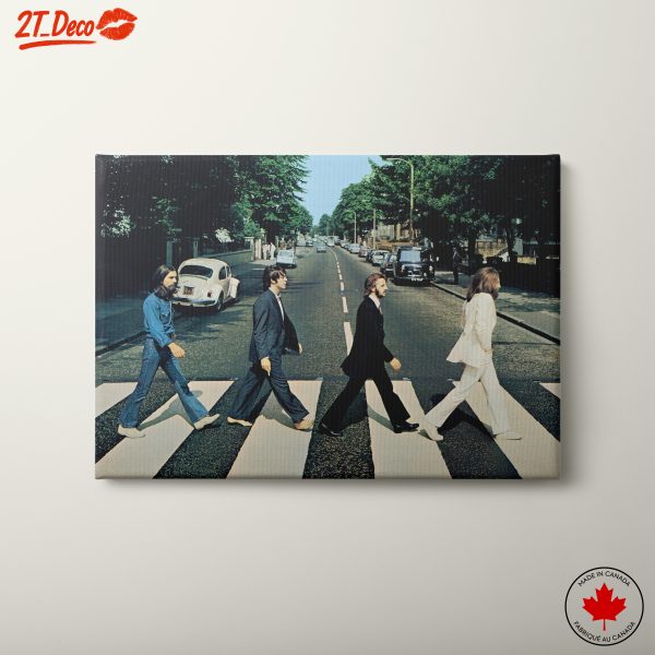 The Beatles Walking Across Abbey Road