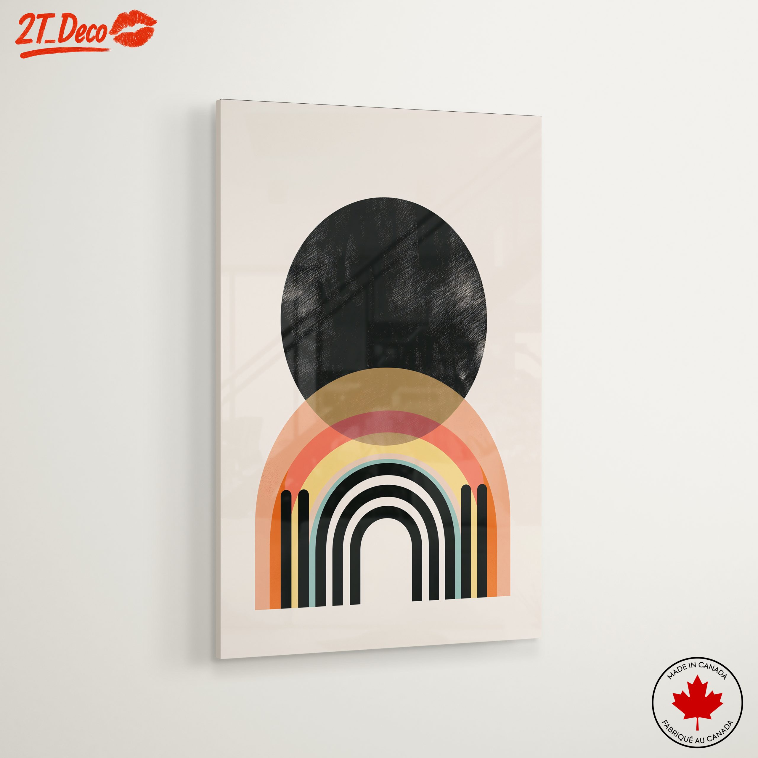 Modern Abstract Rainbow Art - Image 6