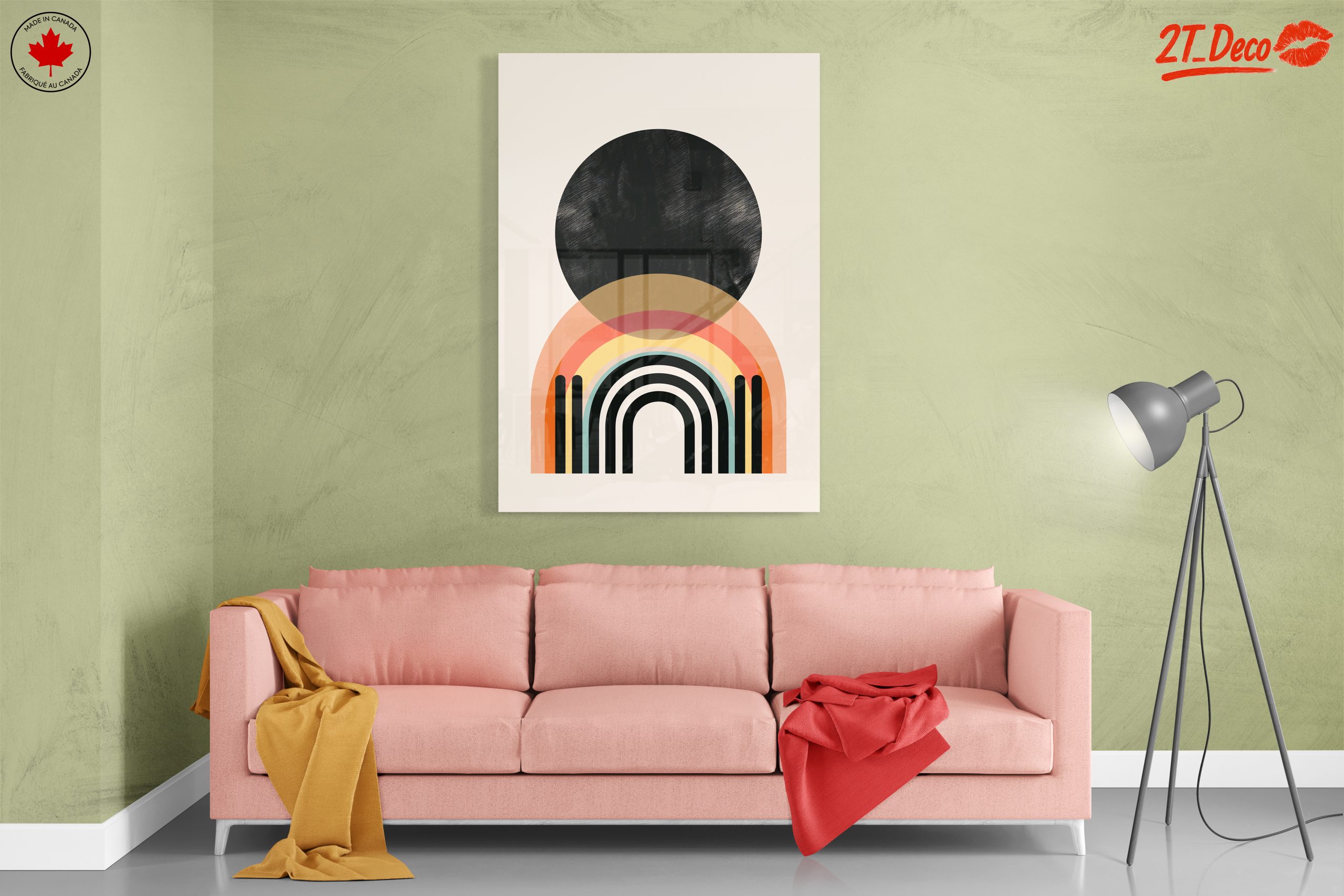 Modern Abstract Rainbow Art - Image 7