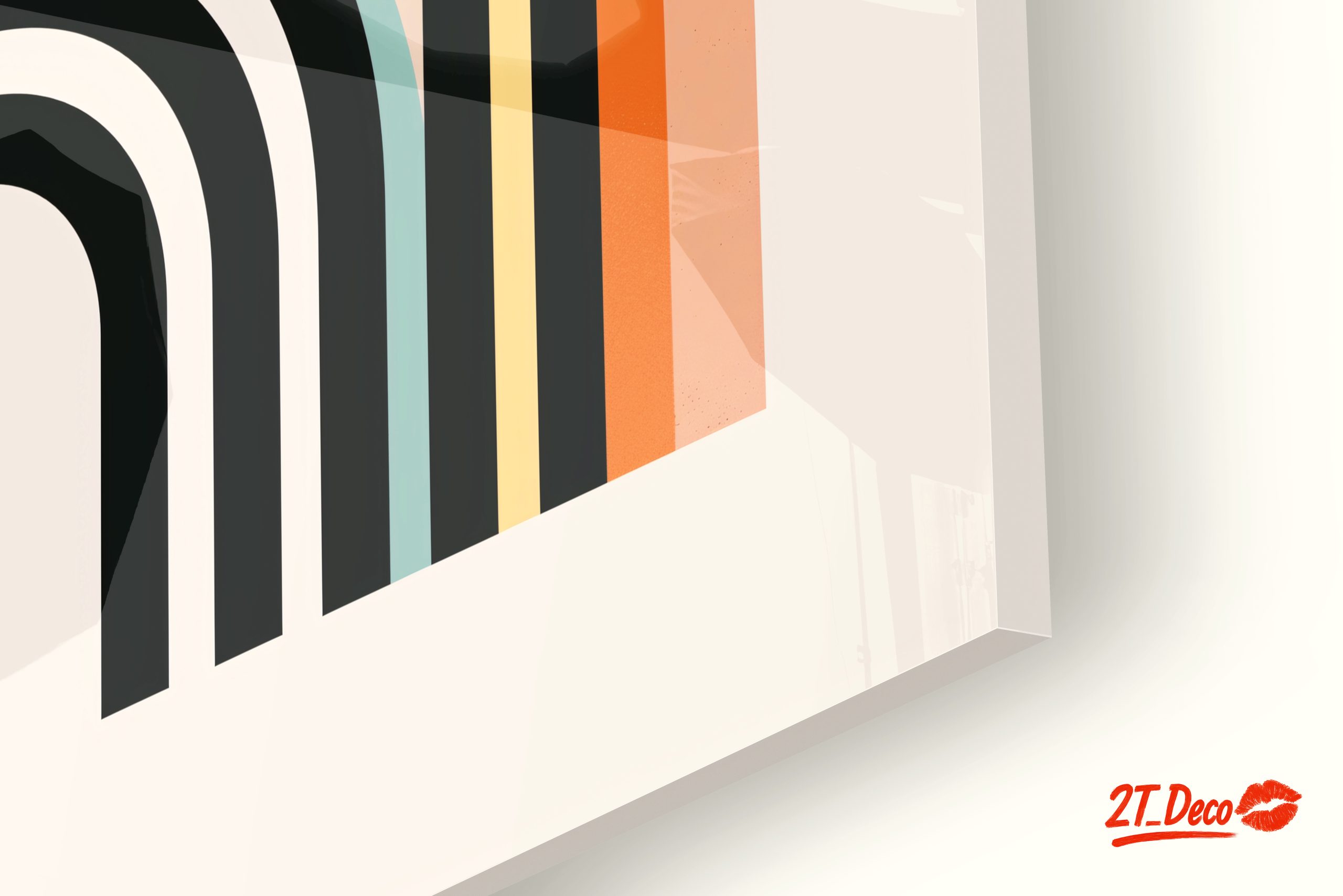 Modern Abstract Rainbow Art - Image 9