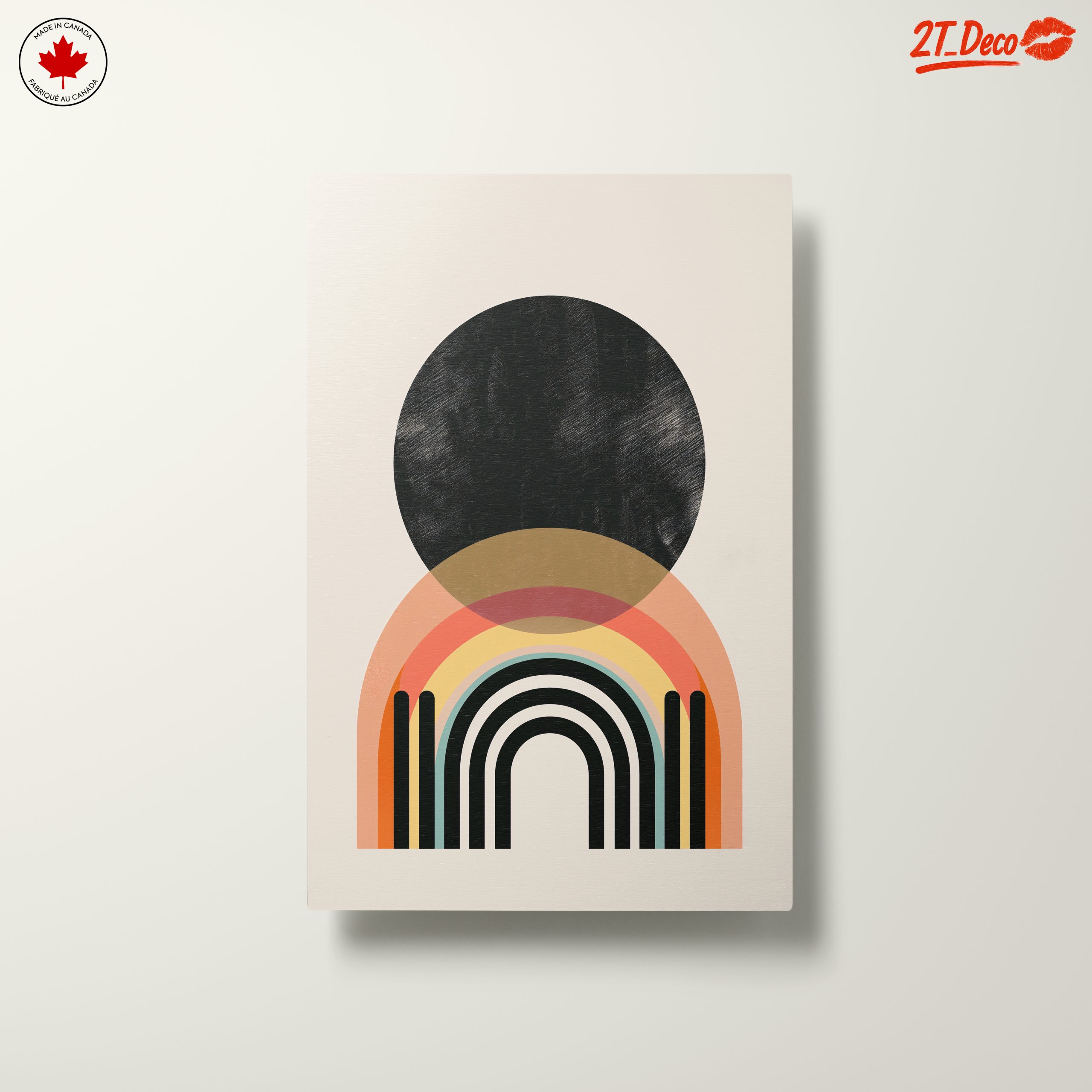Modern Abstract Rainbow Art - Image 10