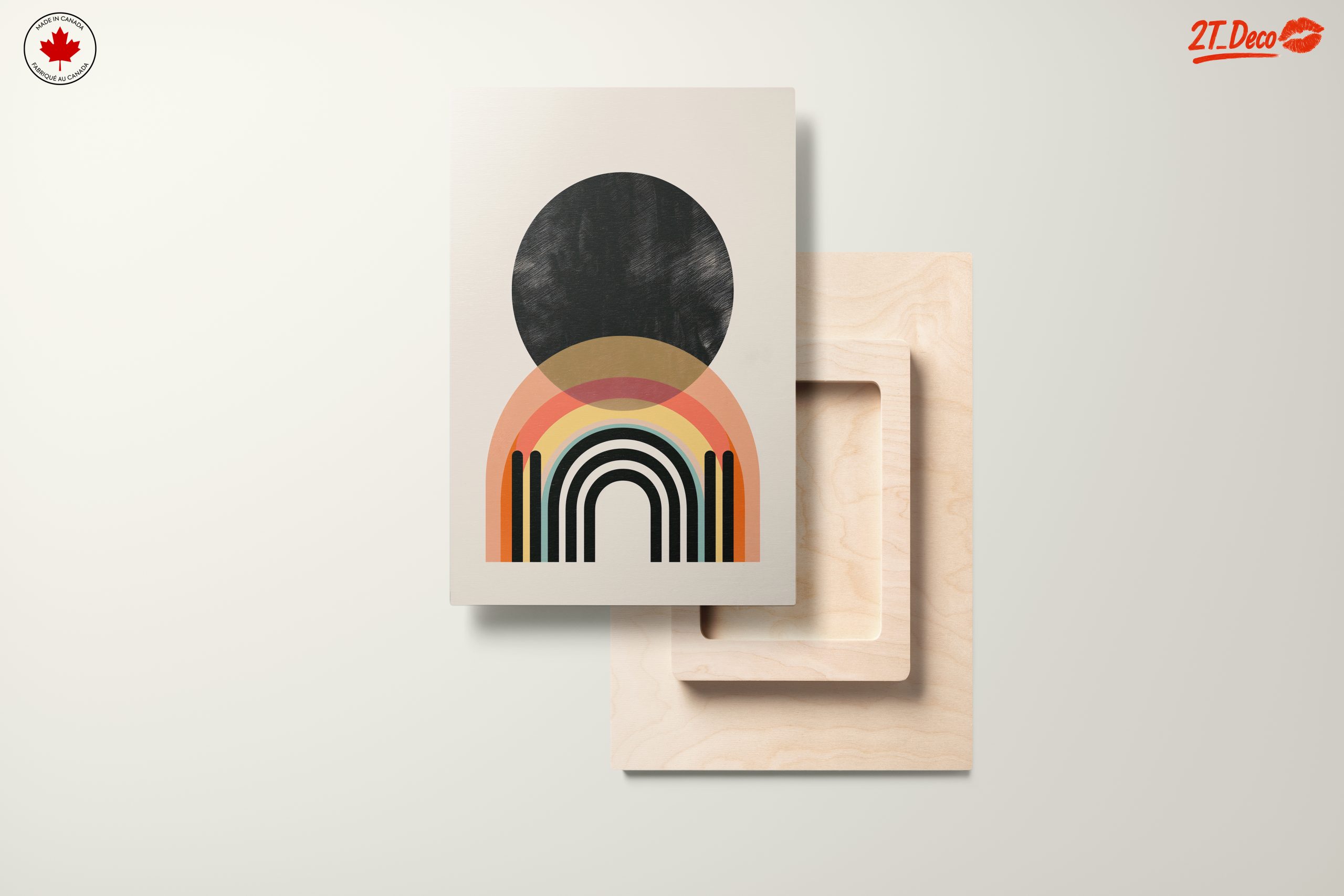Modern Abstract Rainbow Art - Image 11