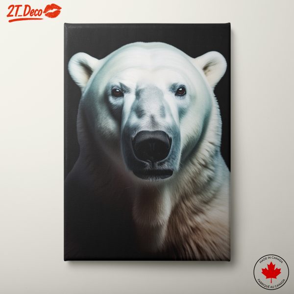 Powerful Polar Bear Portrait Art