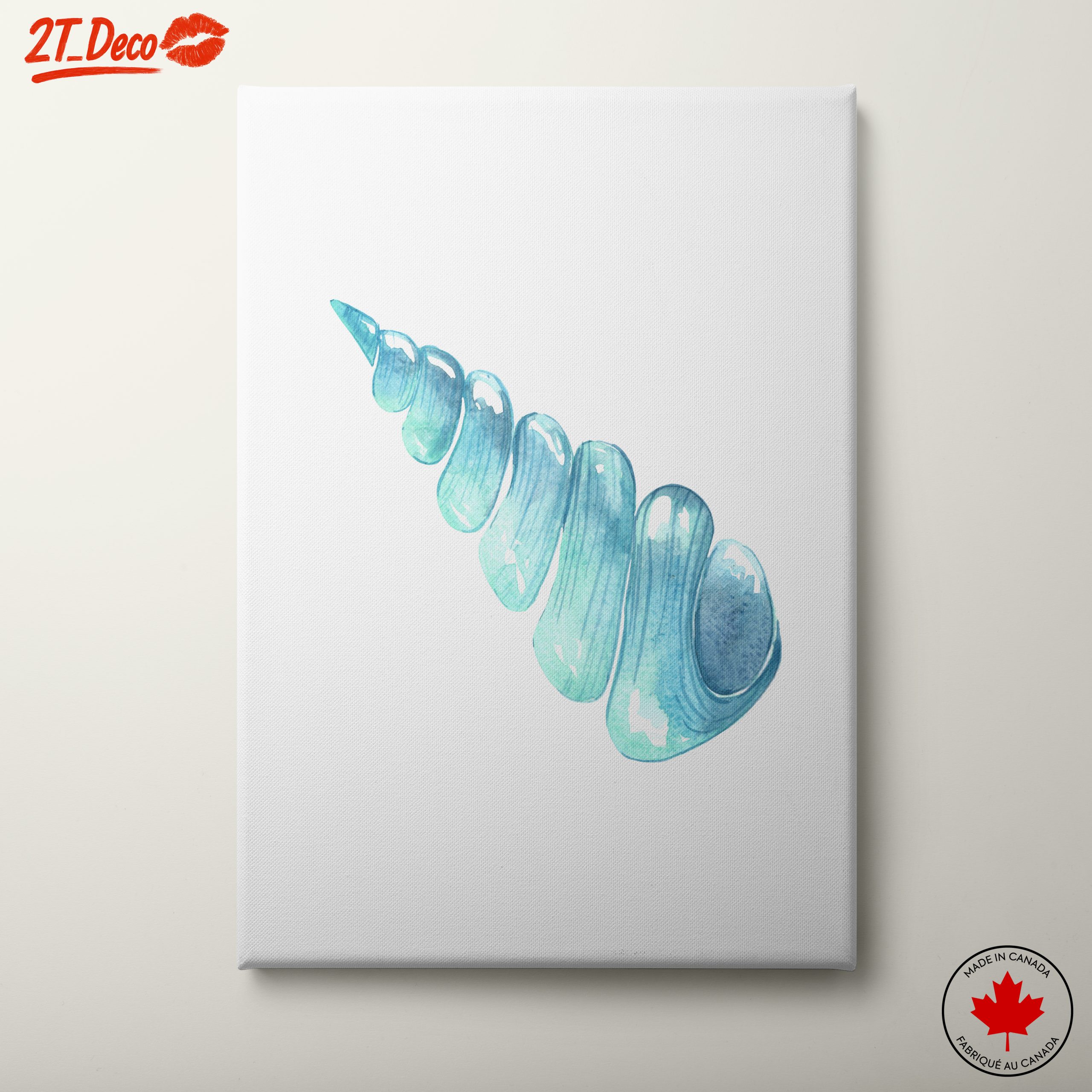 Elegant Coastal Shell Watercolor Art