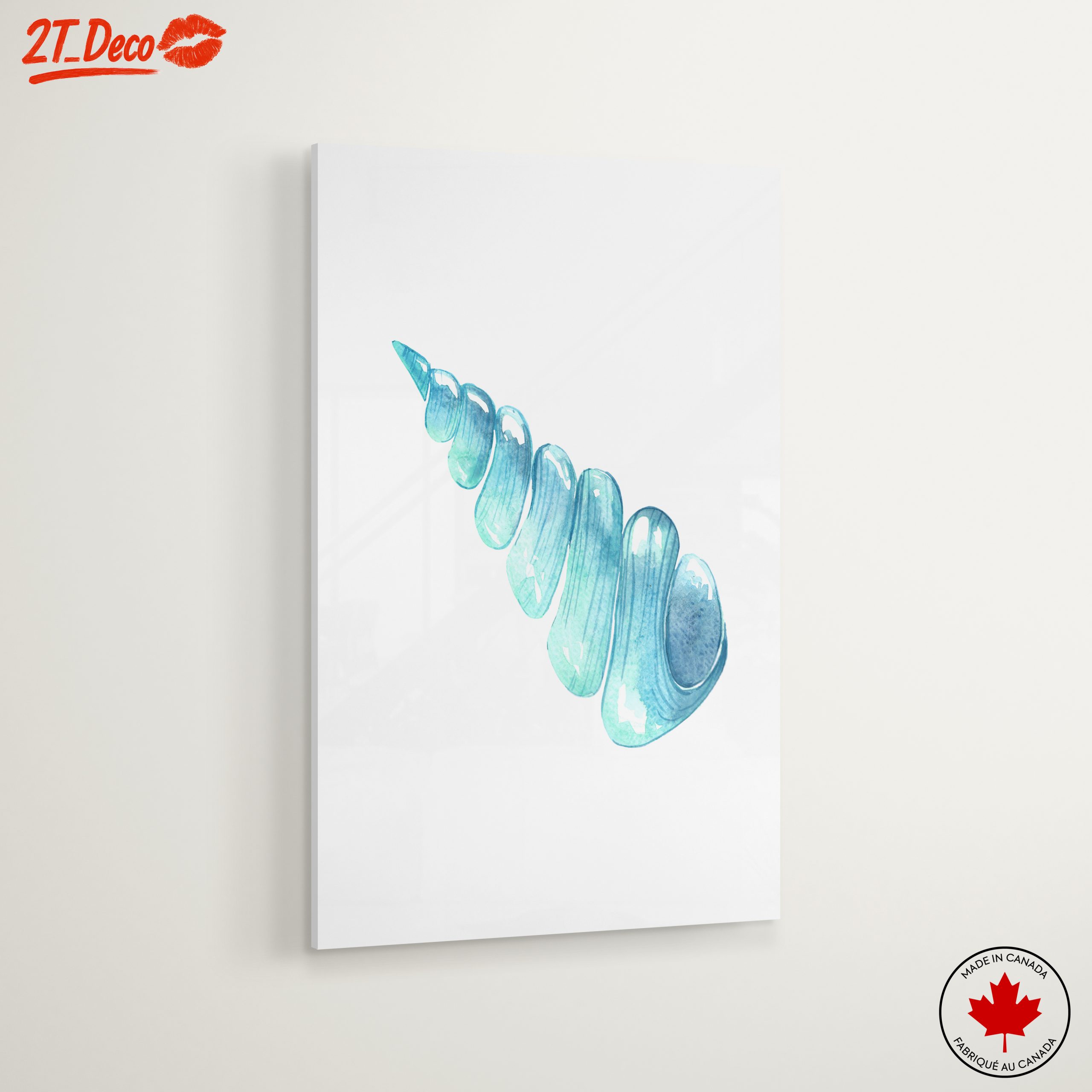 Elegant Coastal Shell Watercolor Art - Image 6