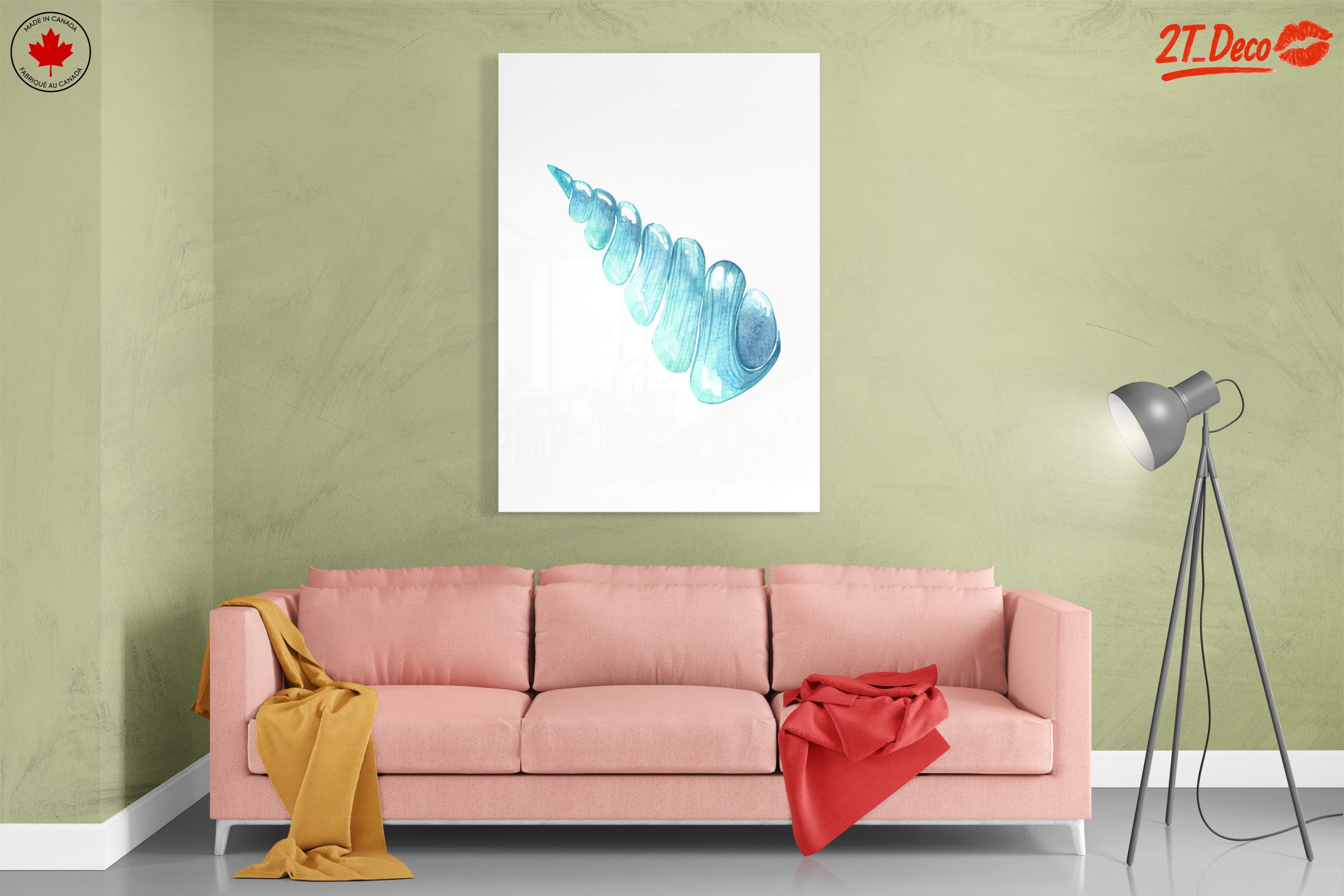 Elegant Coastal Shell Watercolor Art - Image 7