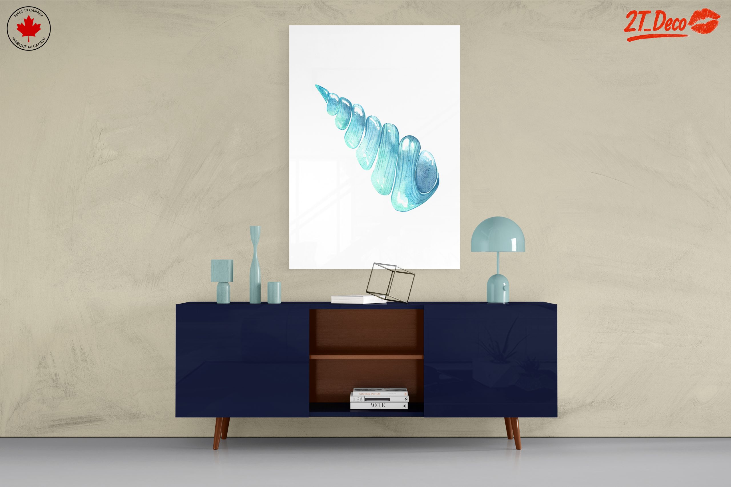 Elegant Coastal Shell Watercolor Art - Image 8