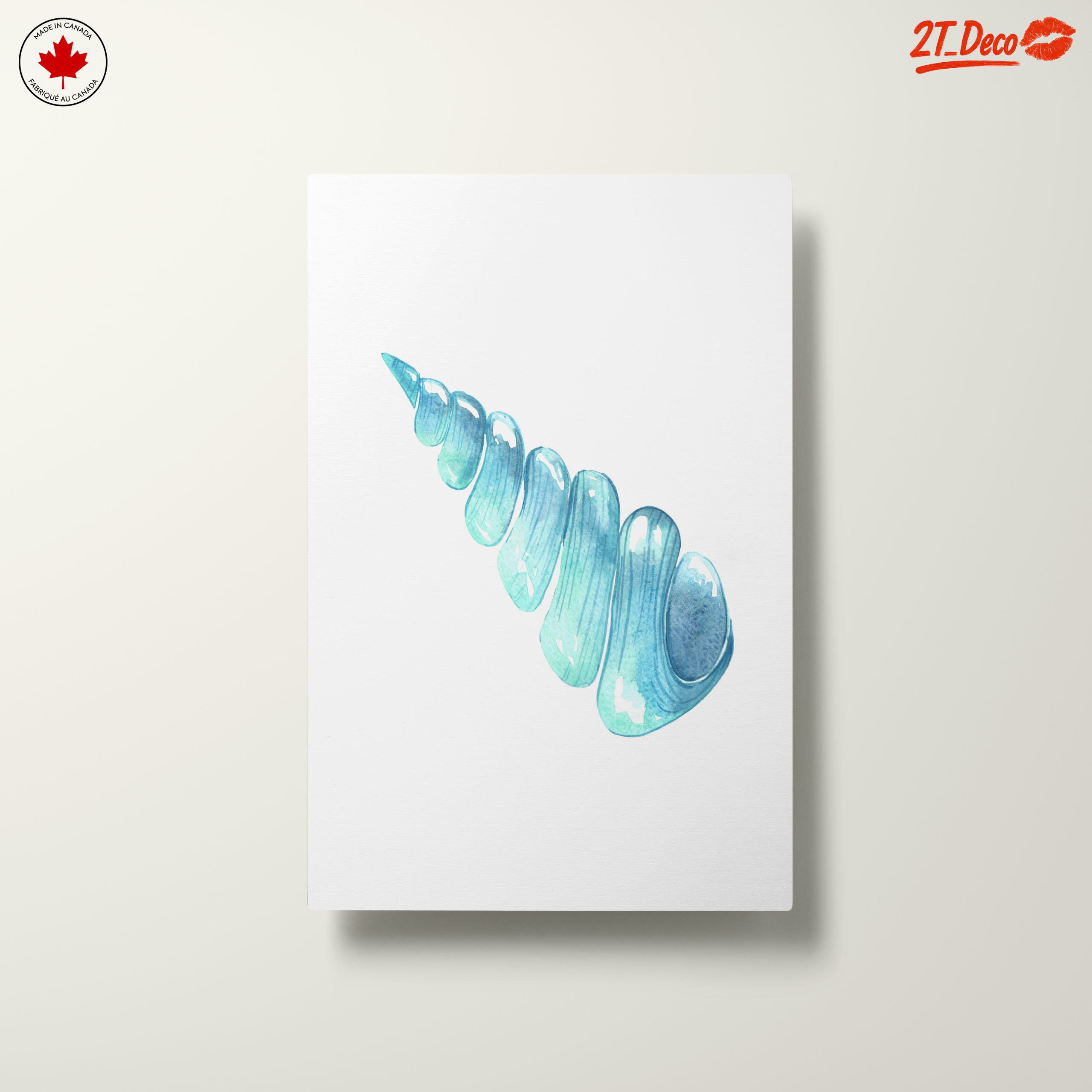 Elegant Coastal Shell Watercolor Art - Image 10