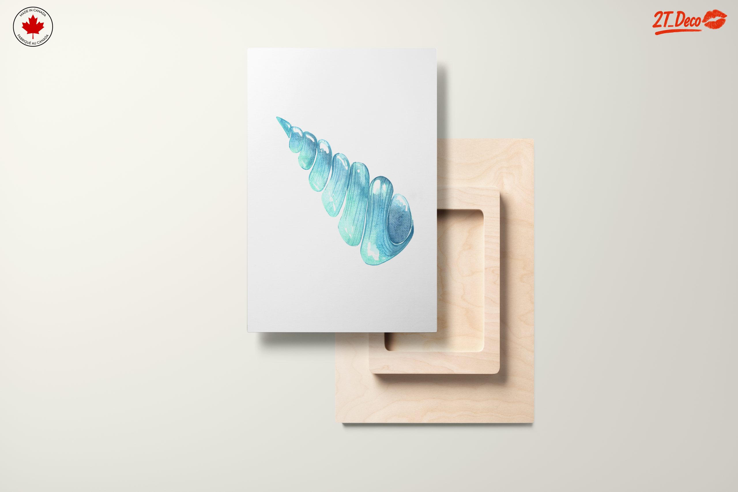 Elegant Coastal Shell Watercolor Art - Image 11