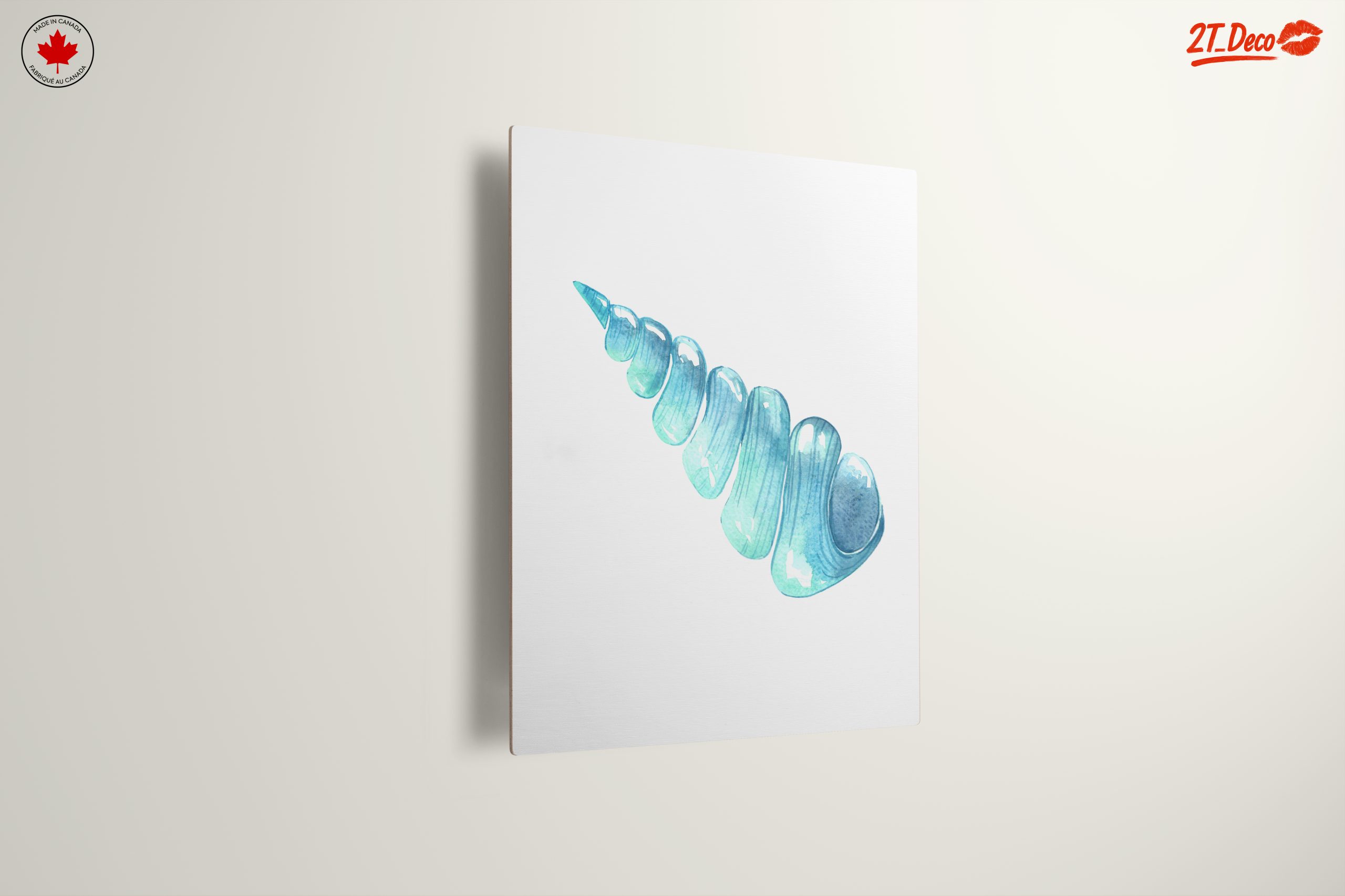 Elegant Coastal Shell Watercolor Art - Image 13