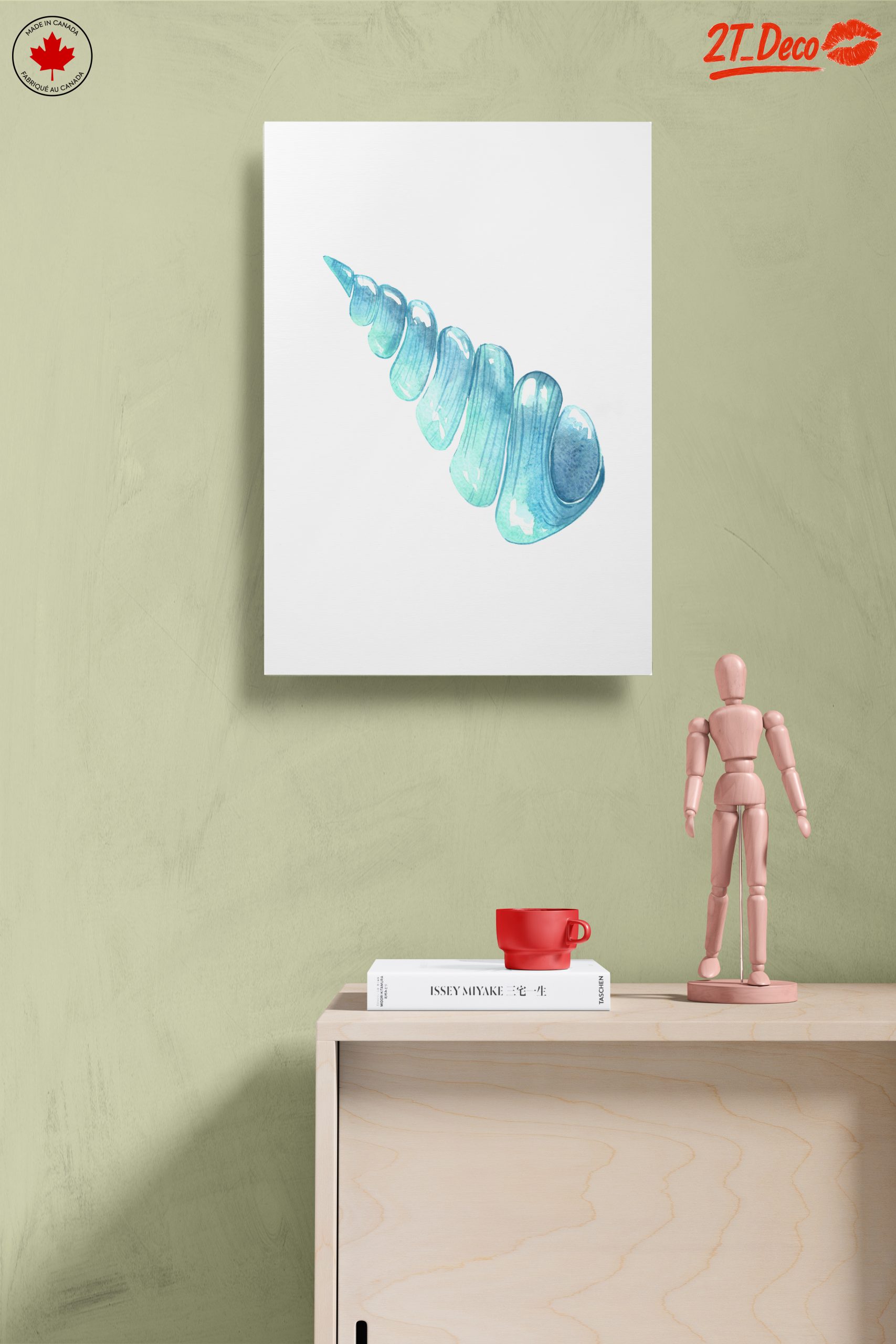 Elegant Coastal Shell Watercolor Art - Image 14
