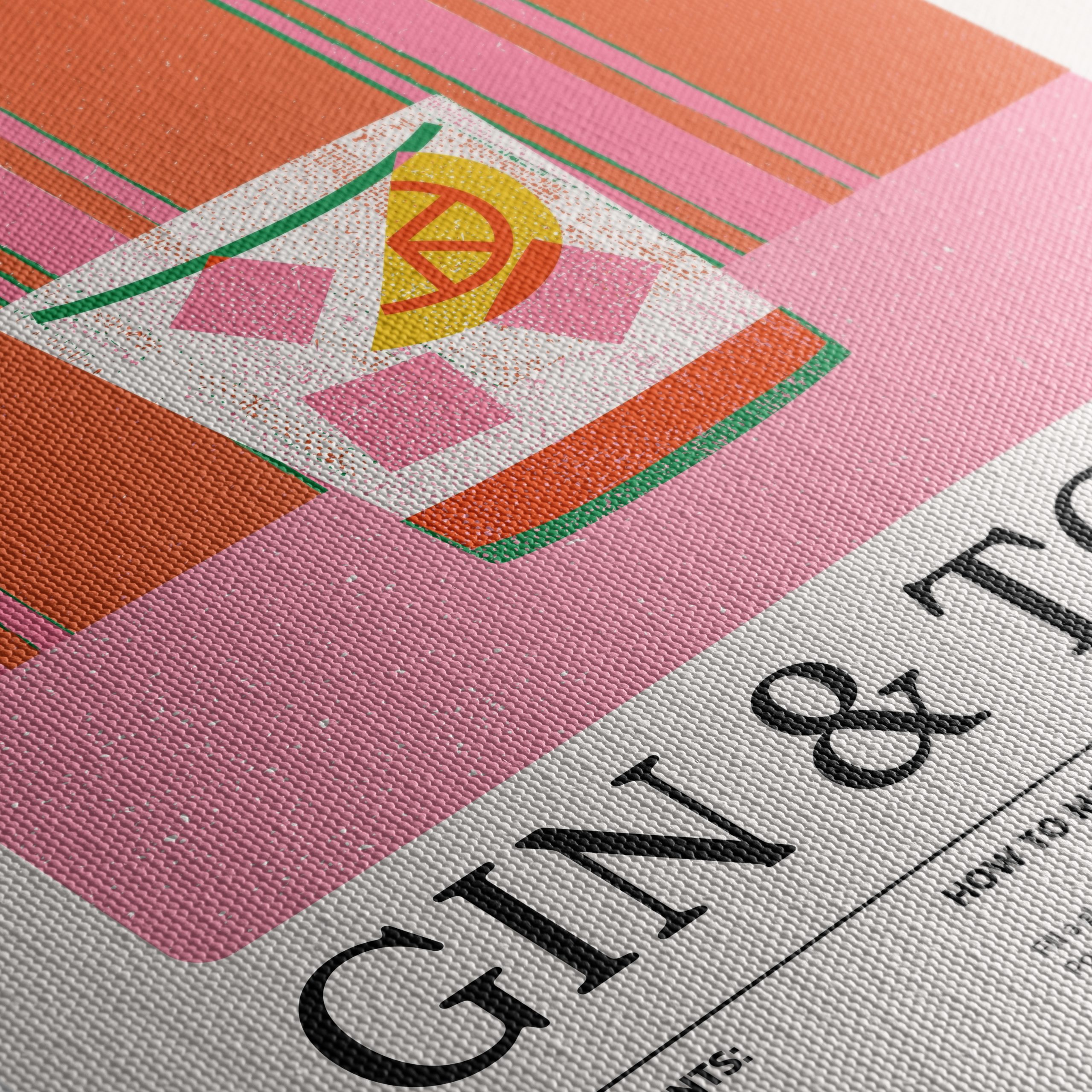 Gin and Tonic Cocktail Recipe Art - Image 5