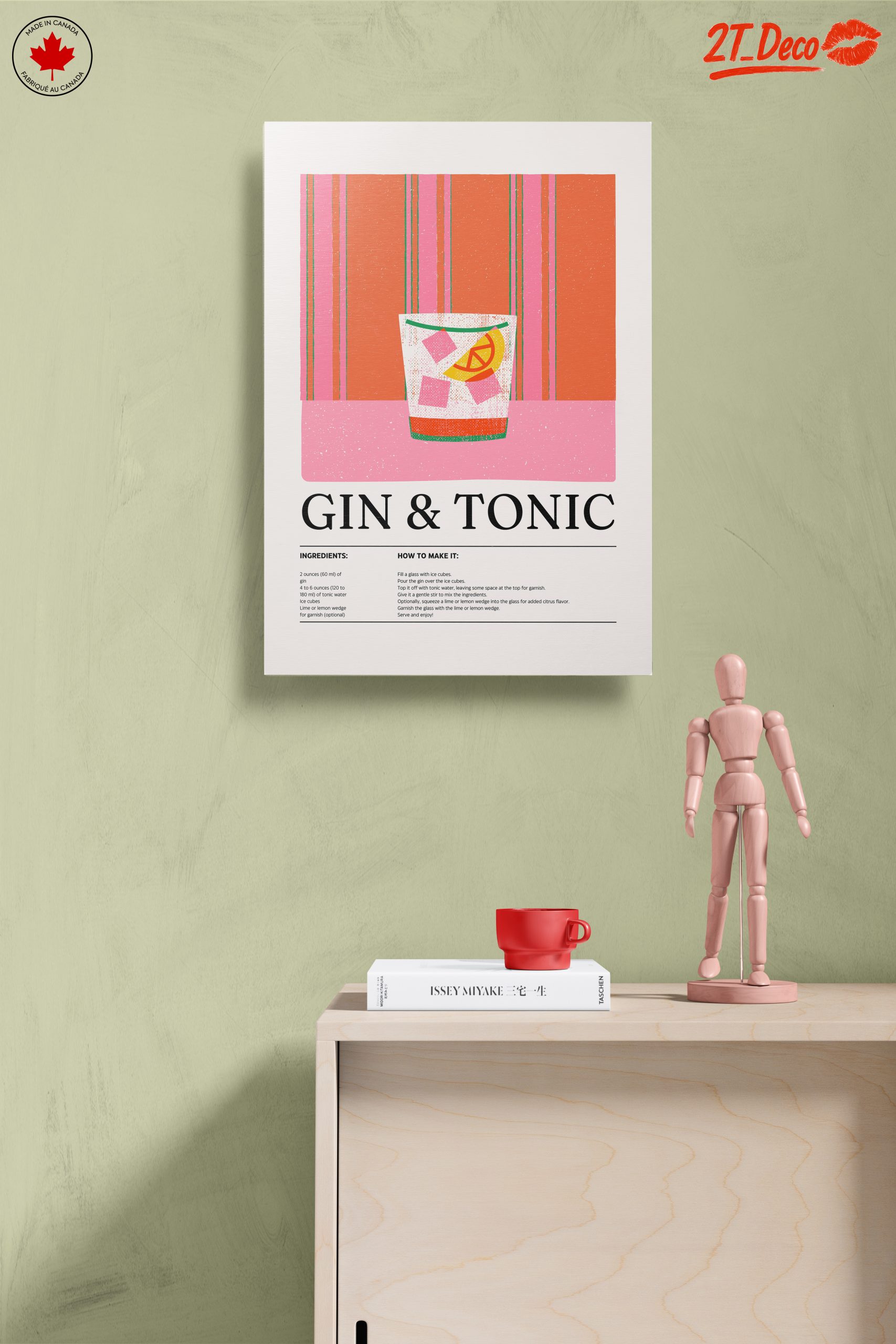 Gin and Tonic Cocktail Recipe Art - Image 14