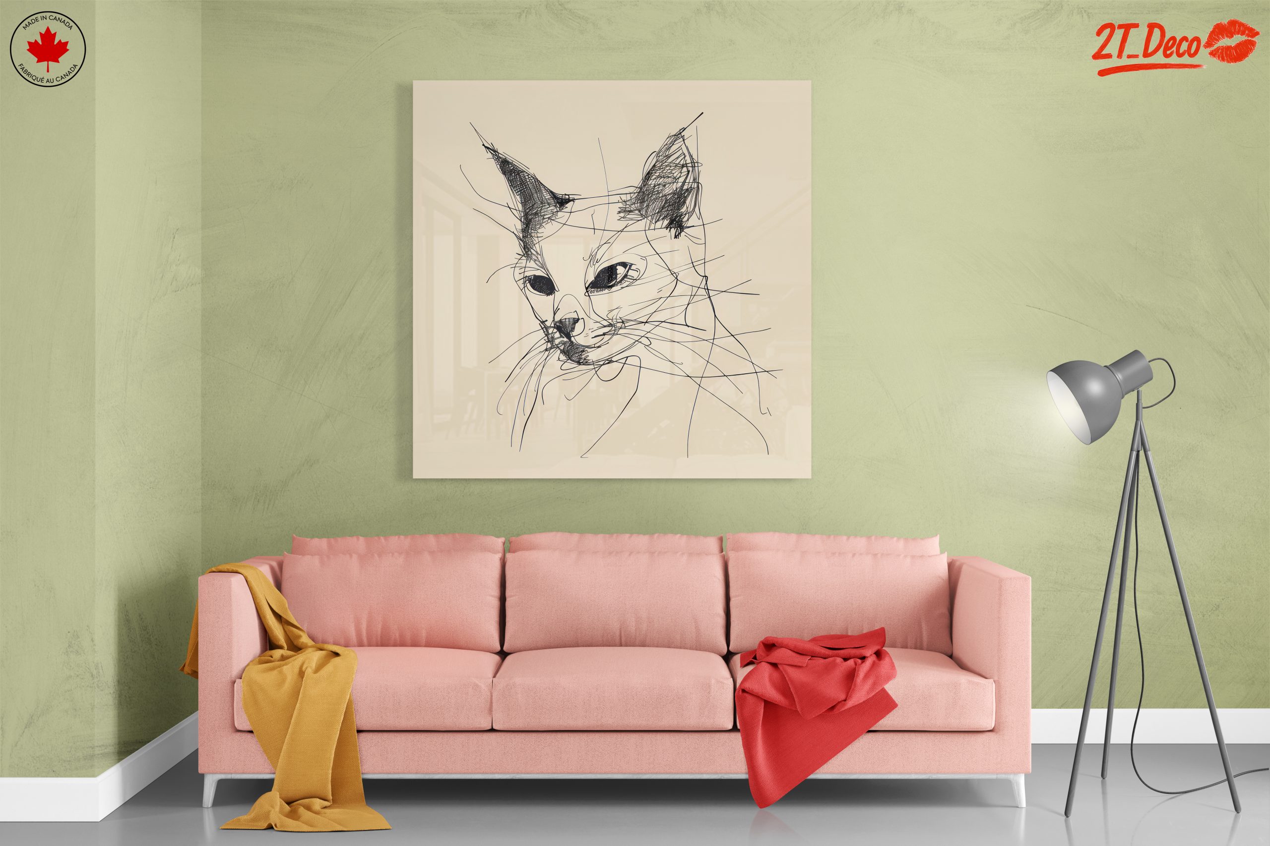 Minimalist Cat Line Art for Modern Spaces - Image 7