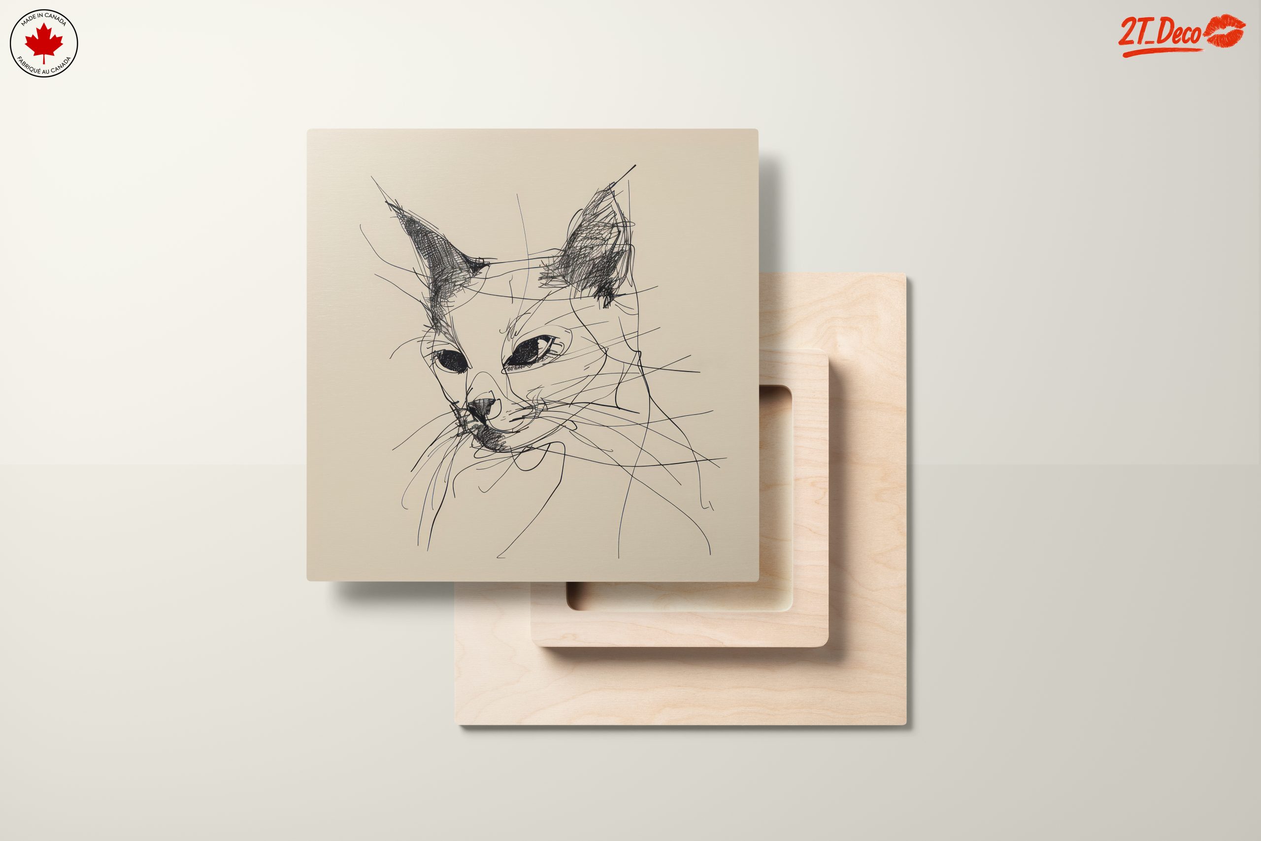 Minimalist Cat Line Art for Modern Spaces - Image 11
