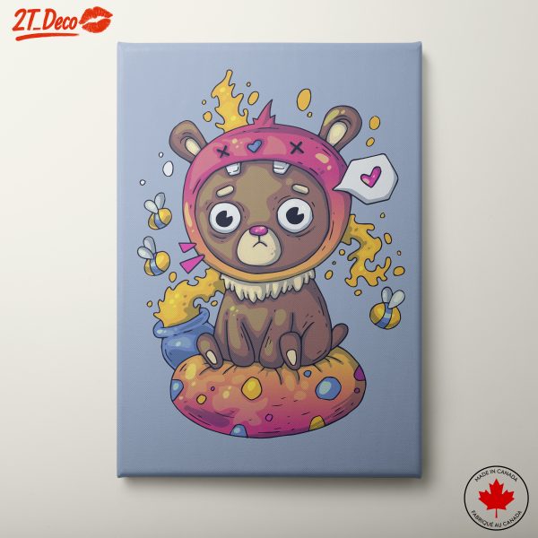 Cute Whimsical Bear Character Art