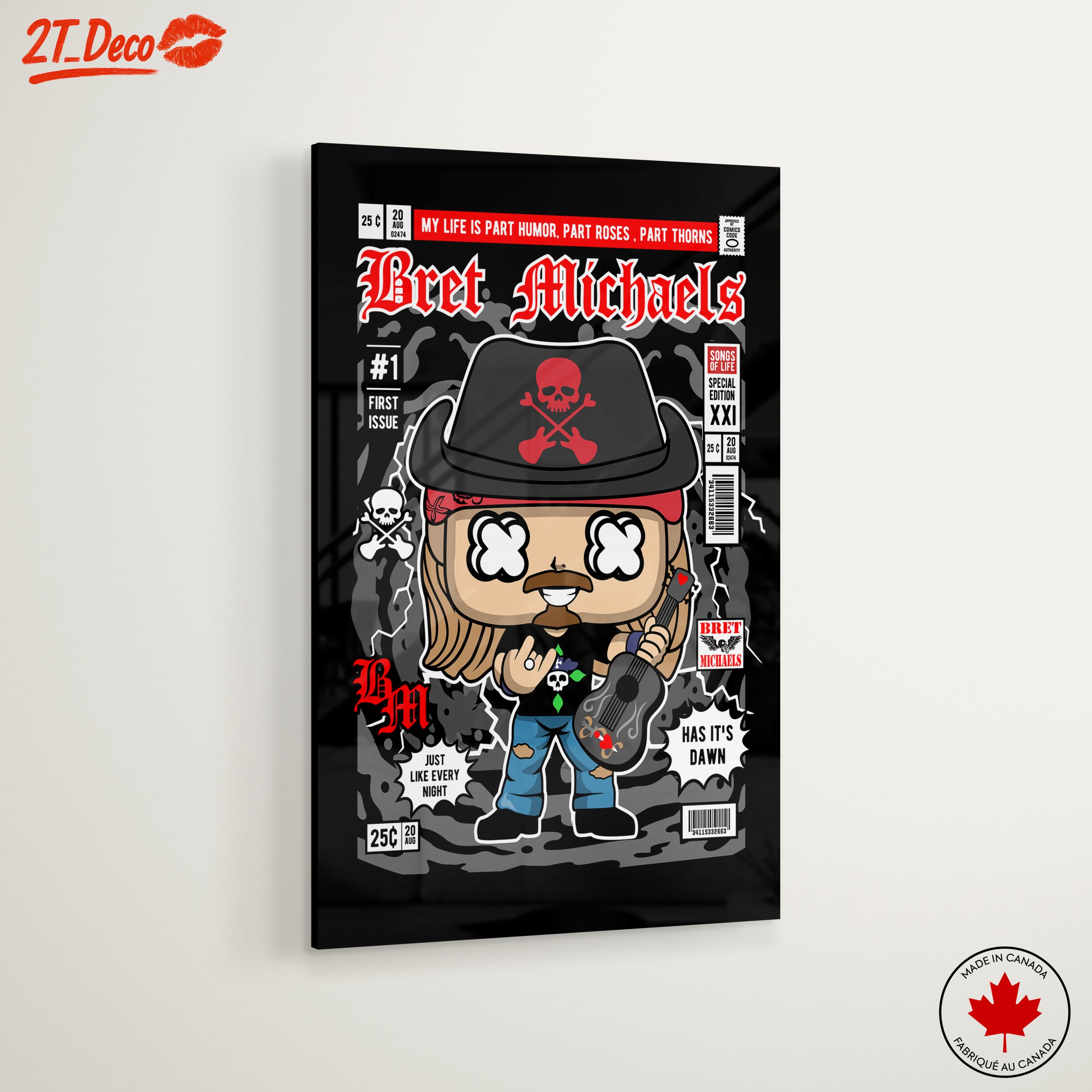Bret Michaels Funko Art Illustration - Image 6