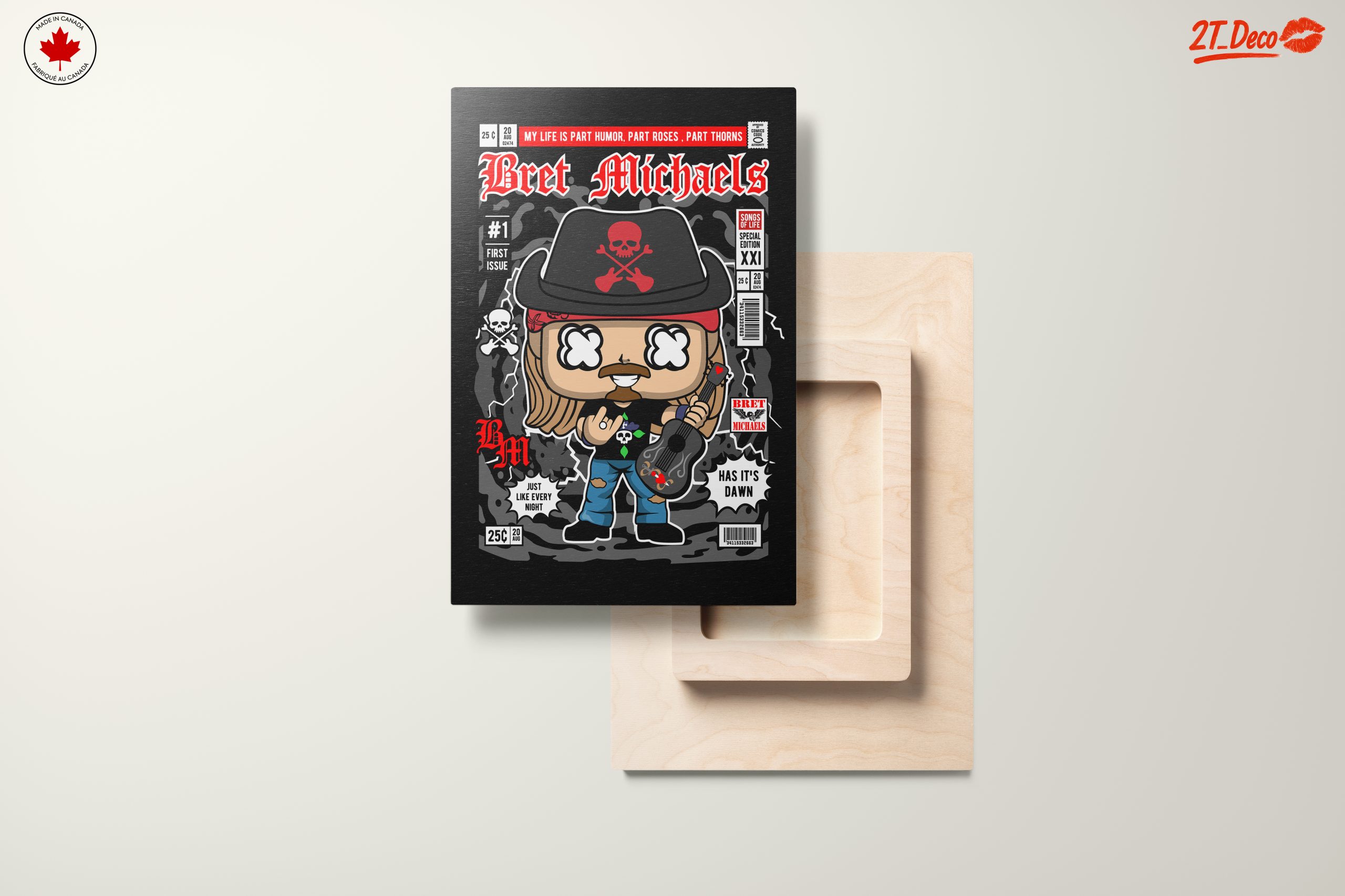 Bret Michaels Funko Art Illustration - Image 11