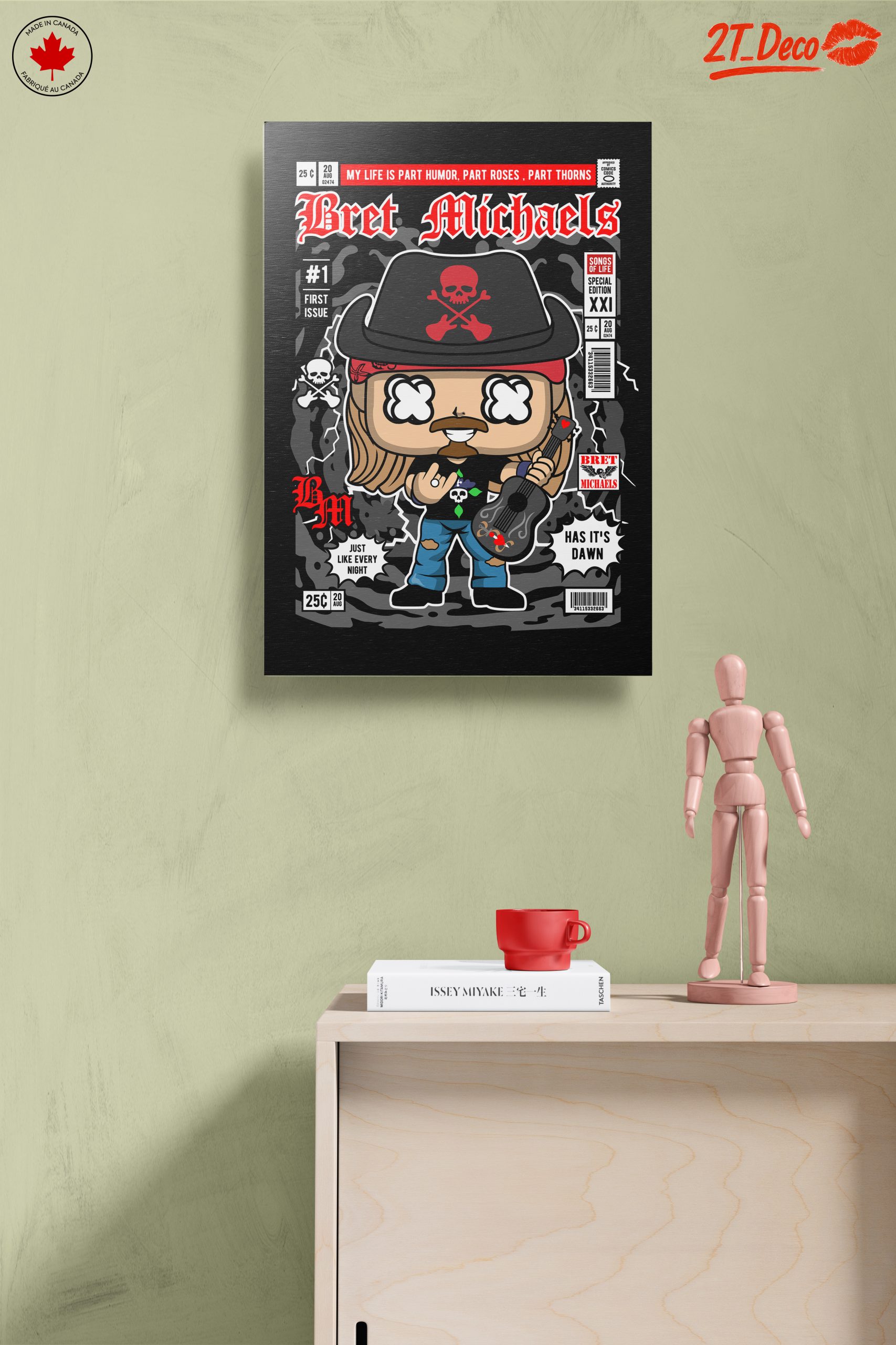 Bret Michaels Funko Art Illustration - Image 14