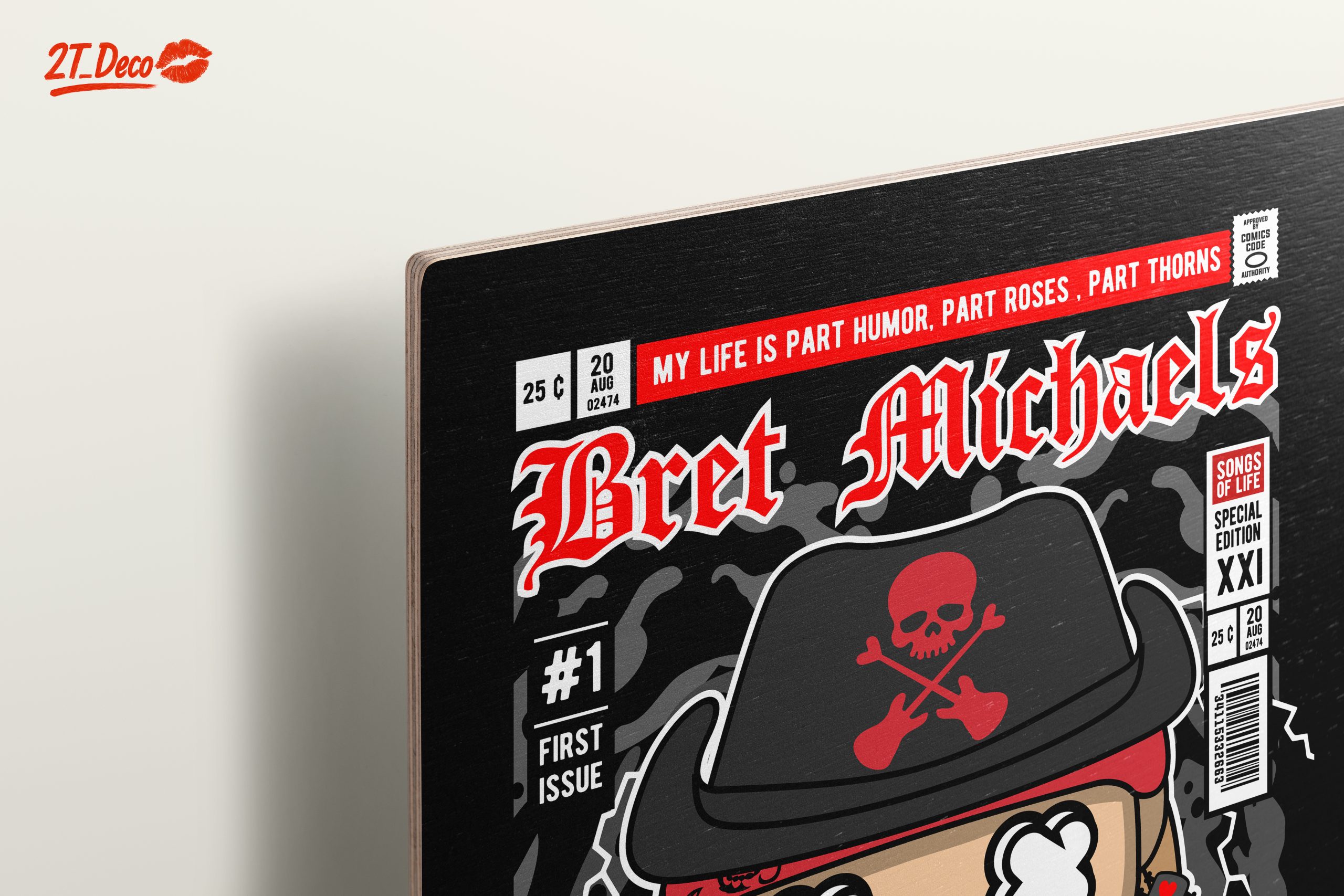 Bret Michaels Funko Art Illustration - Image 15
