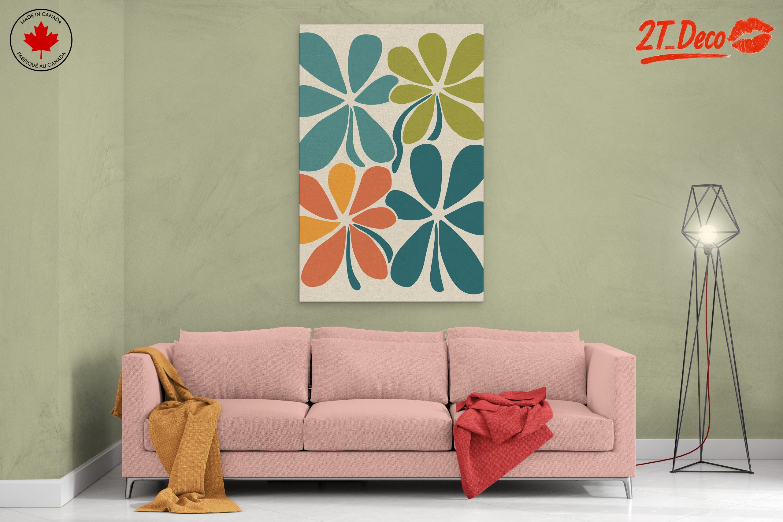 Abstract Botanical Design with Flowers - Image 2