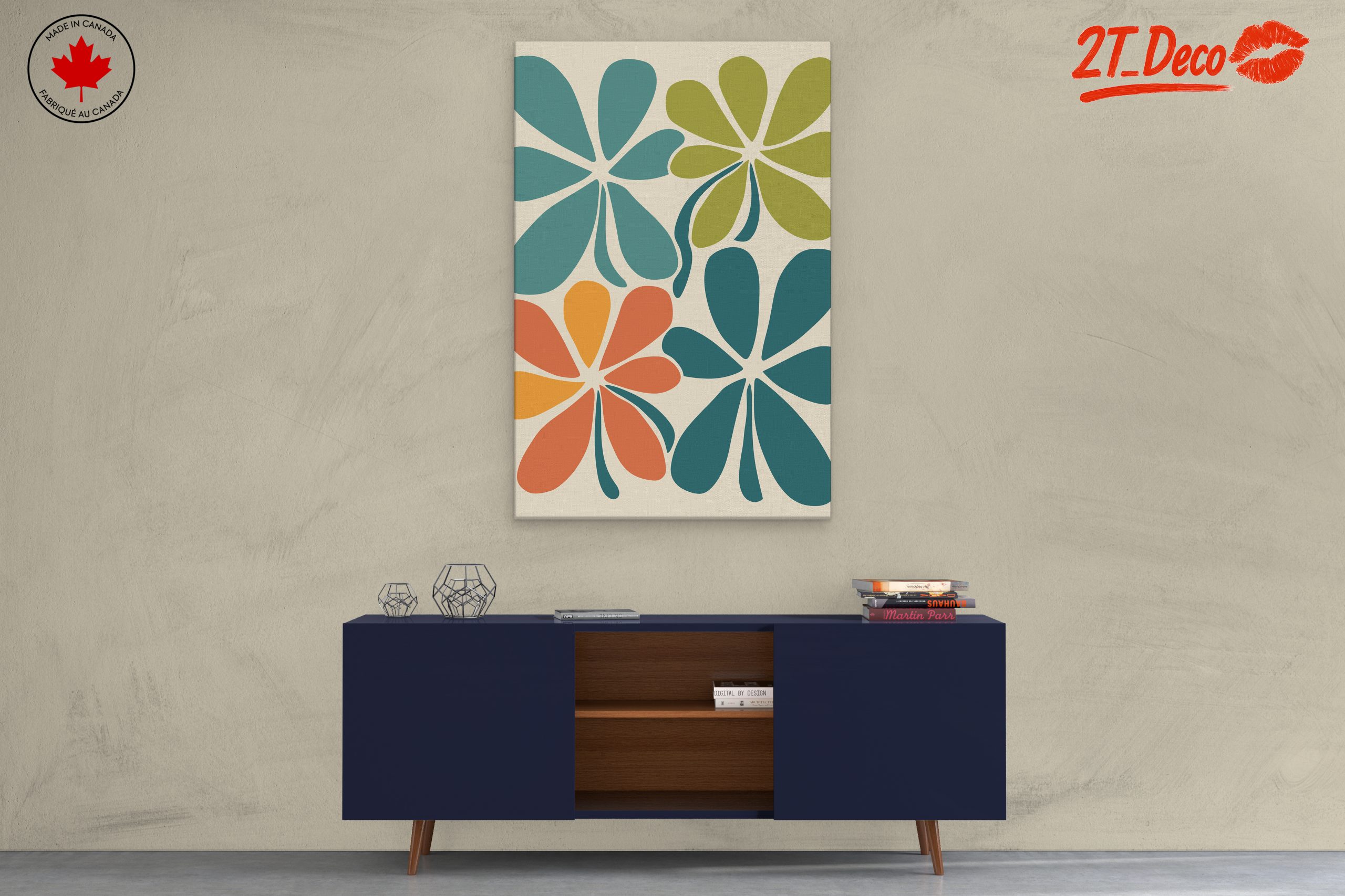 Abstract Botanical Design with Flowers - Image 3