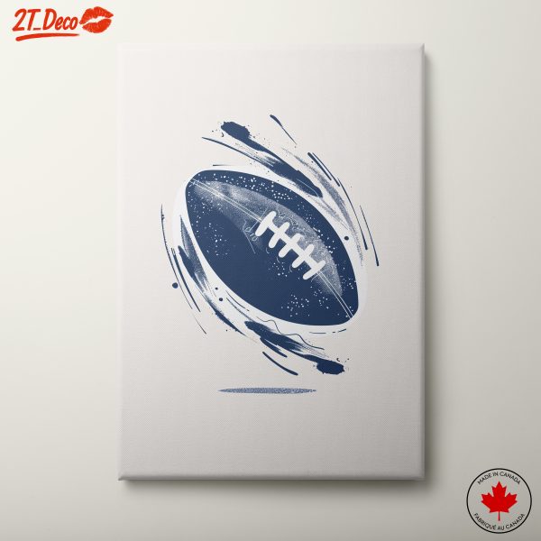Dynamic Football Motion Artwork
