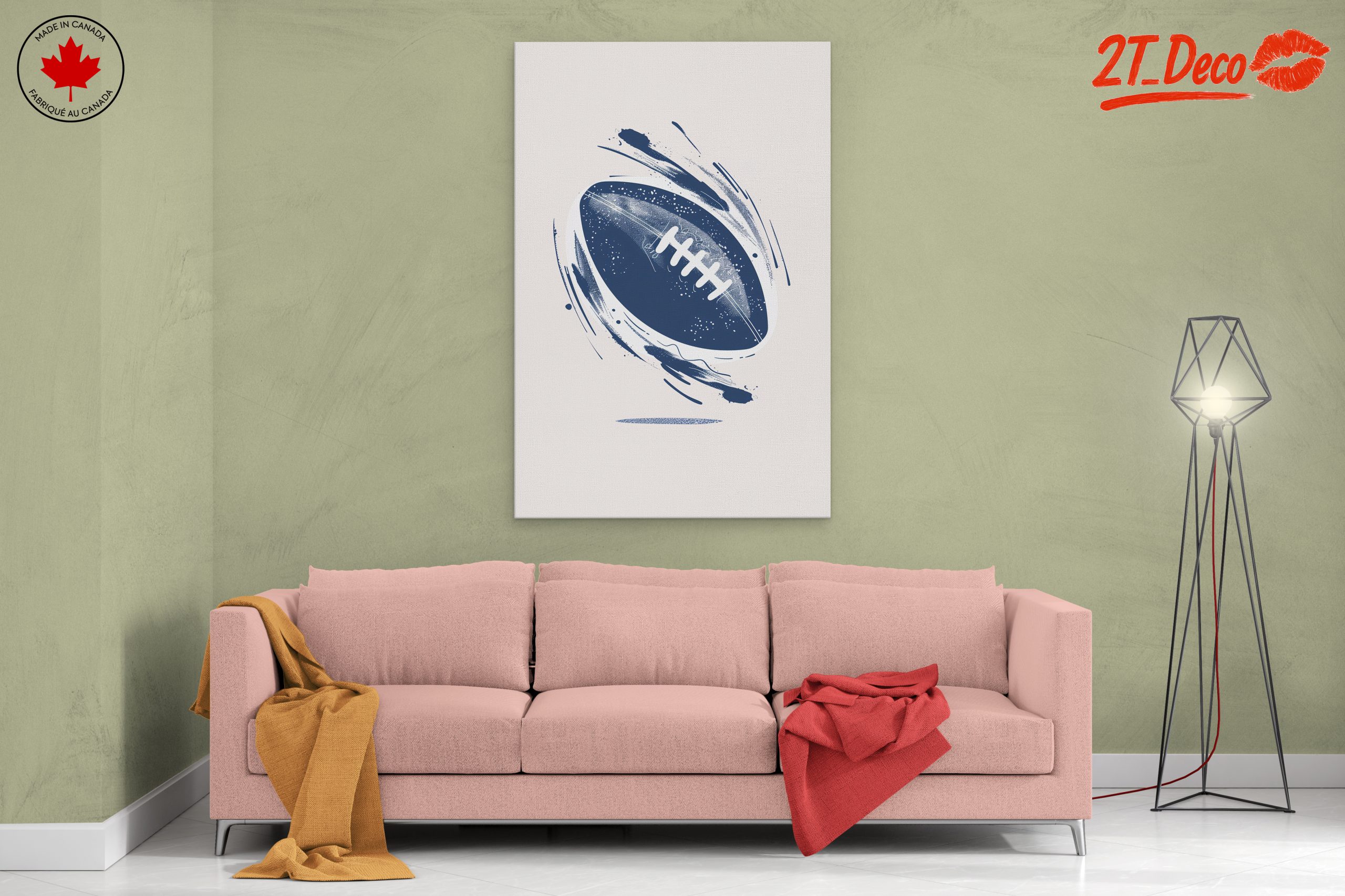 Dynamic Football Motion Artwork - Image 2