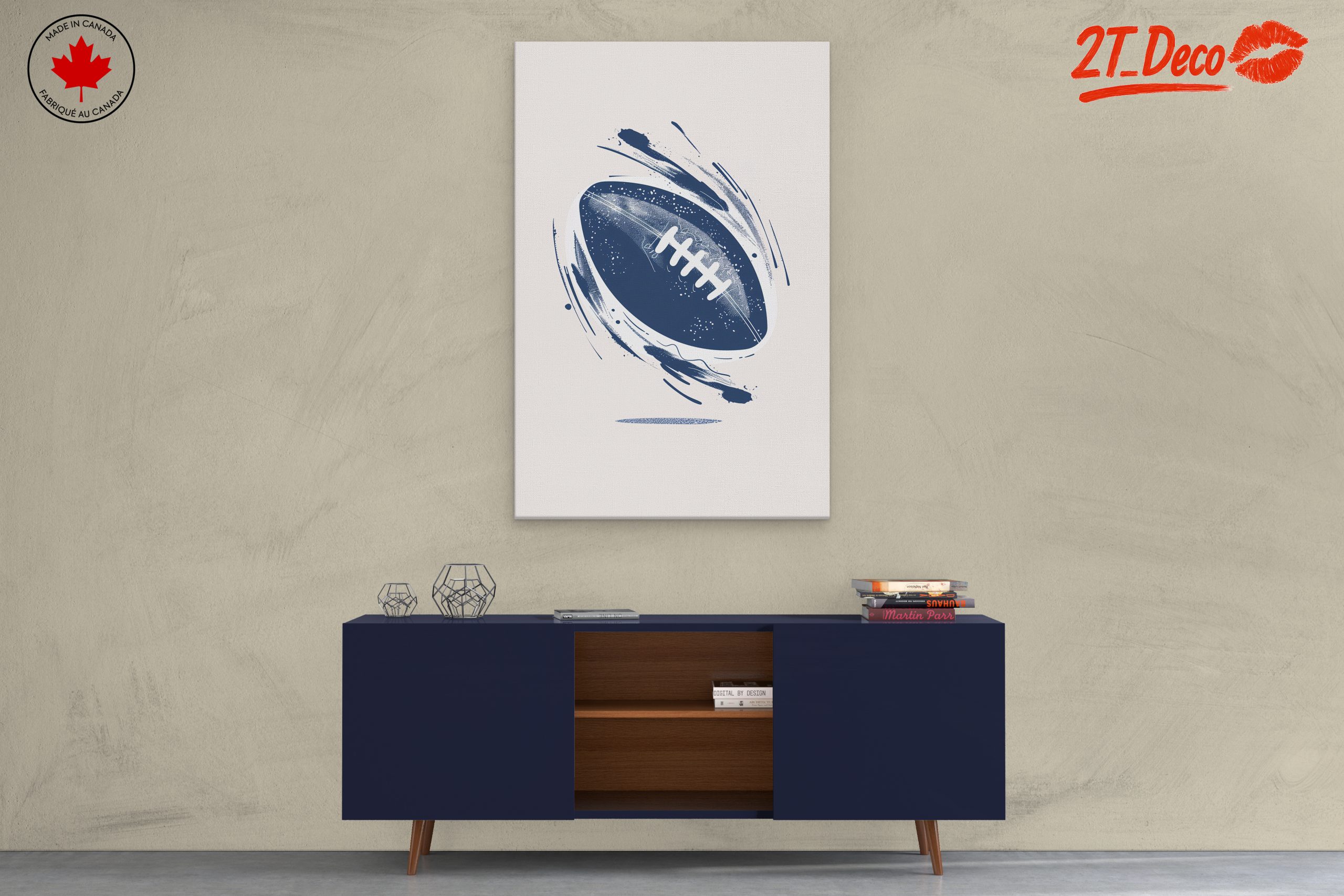 Dynamic Football Motion Artwork - Image 3