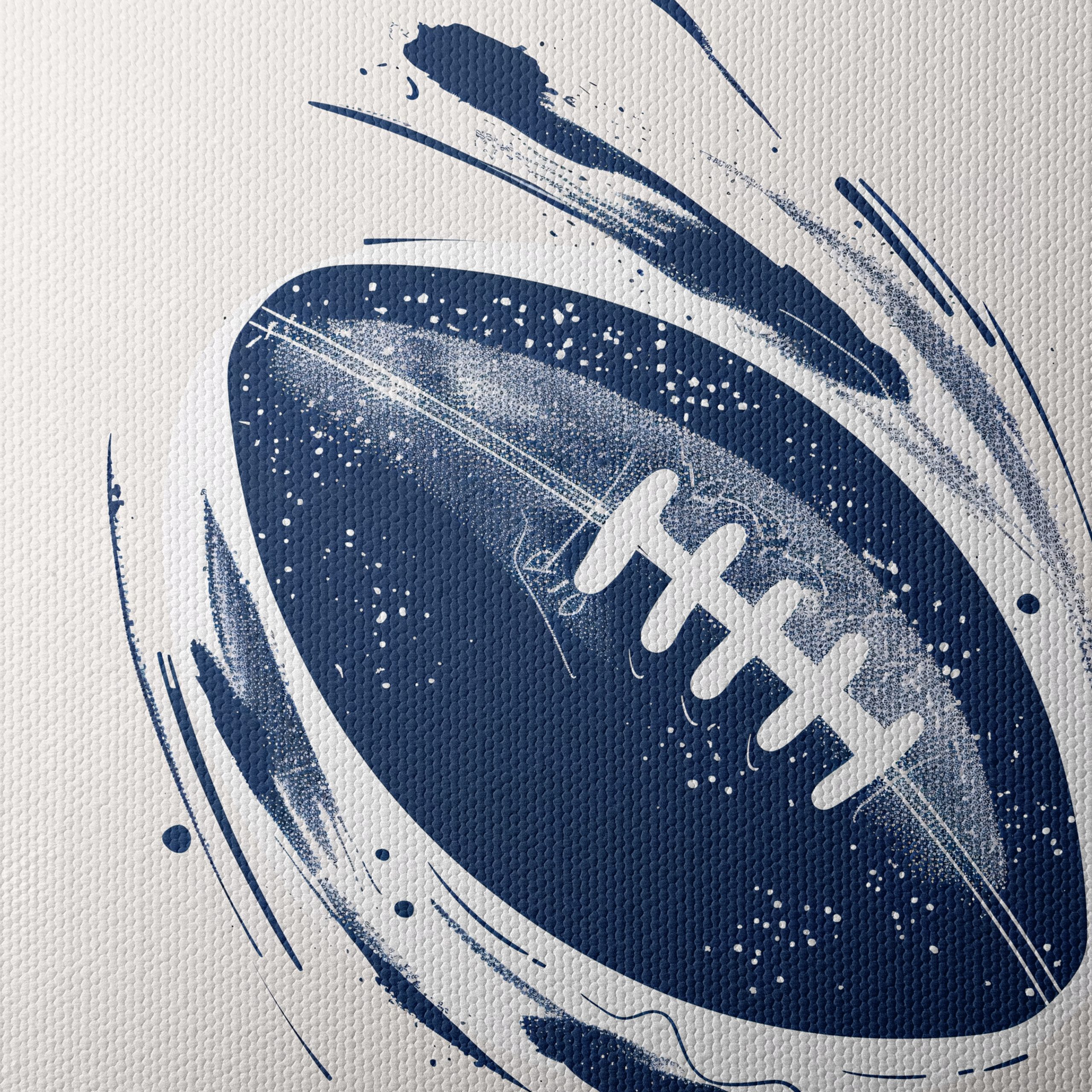 Dynamic Football Motion Artwork - Image 4