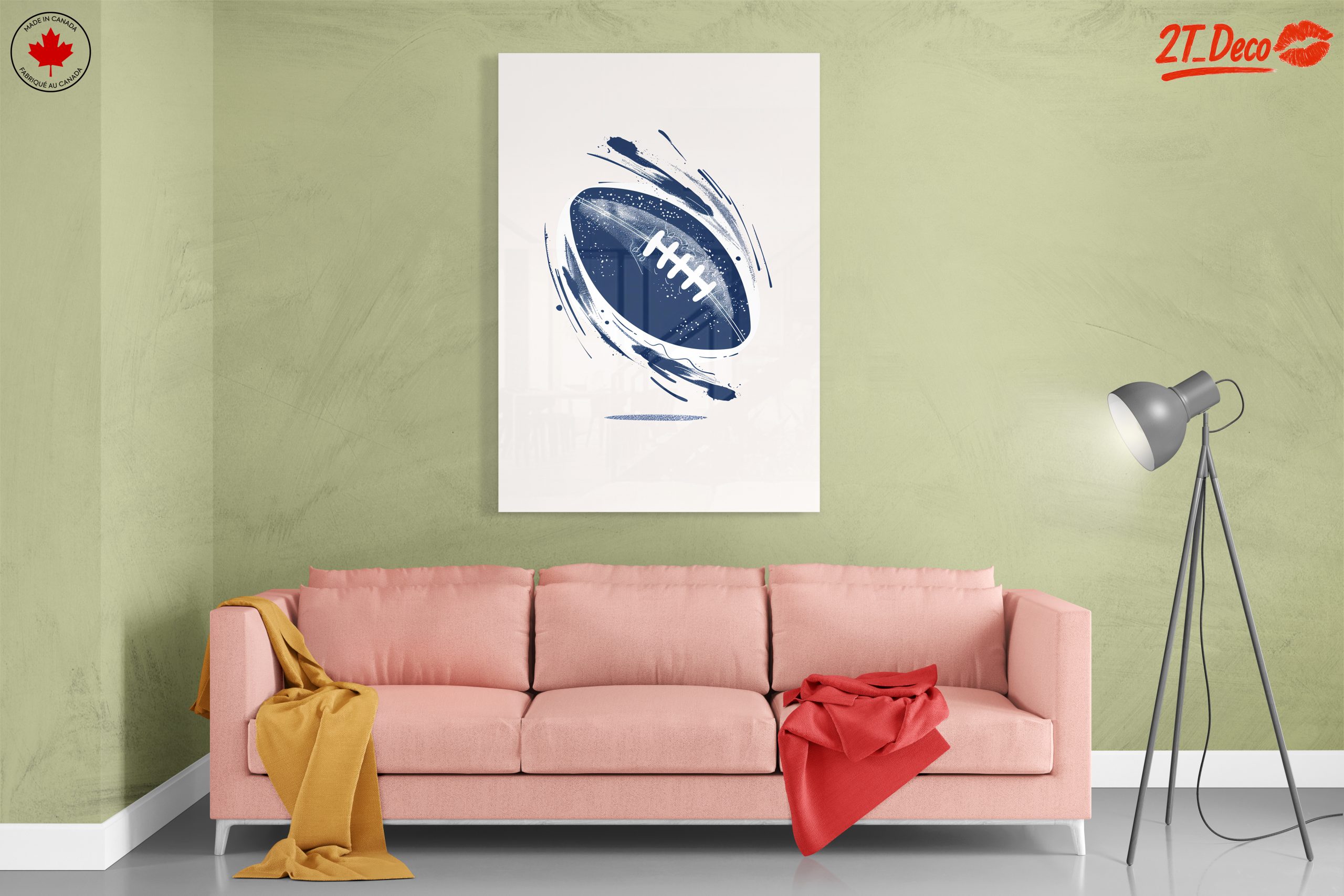 Dynamic Football Motion Artwork - Image 7