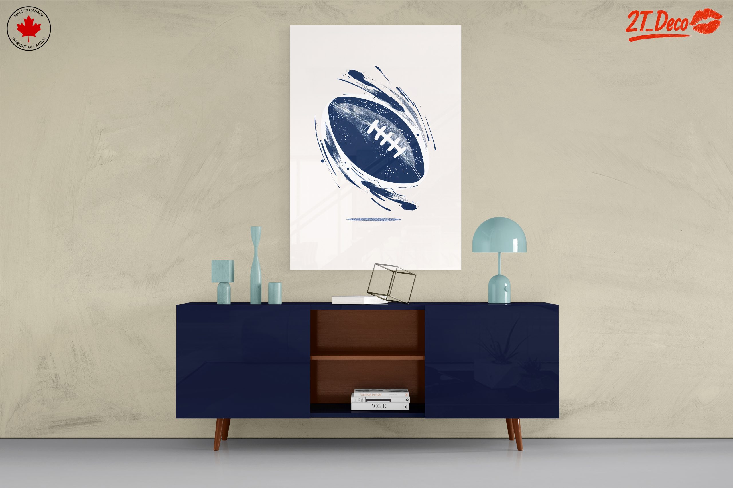 Dynamic Football Motion Artwork - Image 8