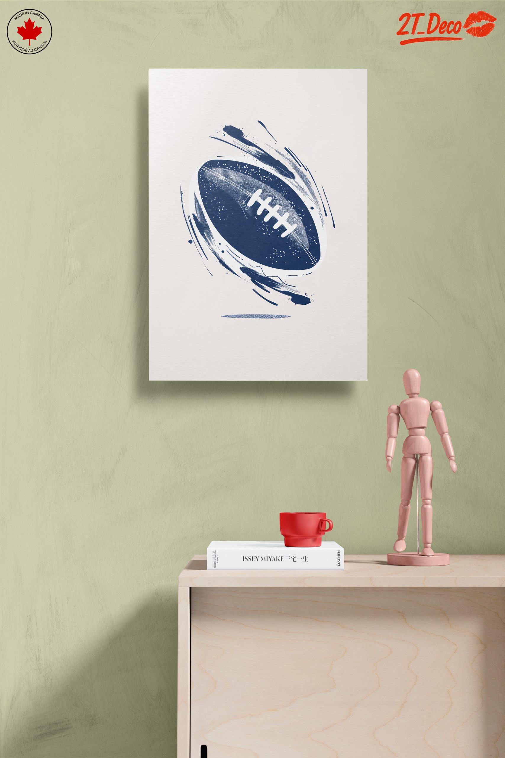 Dynamic Football Motion Artwork - Image 14