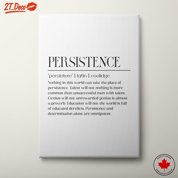 Persistence Motivational Wall Art 2