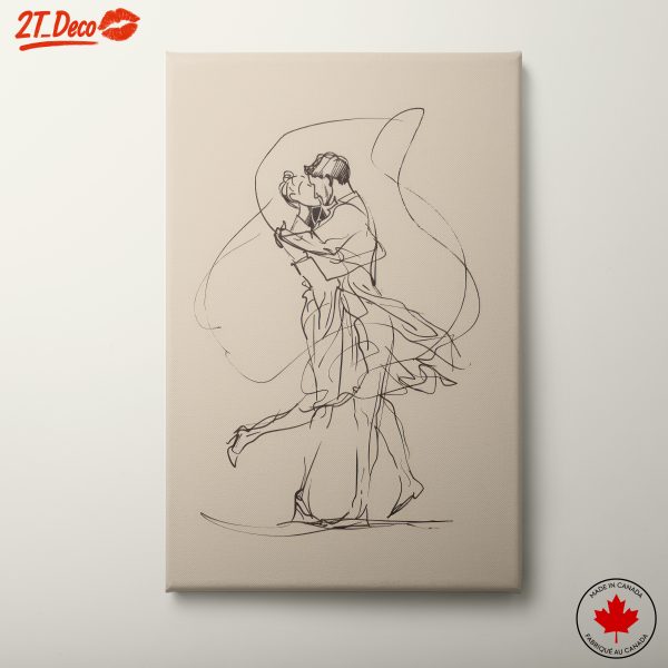 Stylized Couple Dance Illustration
