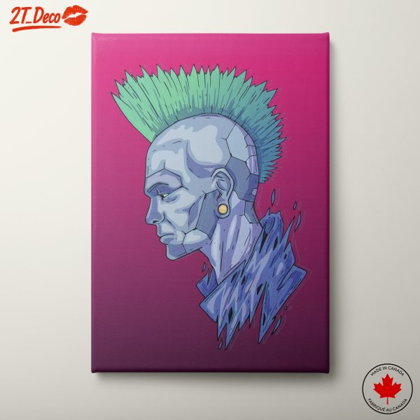 Futuristic Cyberpunk Character Illustration