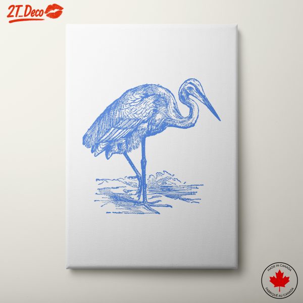 Elegant Blue Bird Art