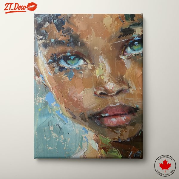 Vibrant Abstract Portrait with Expressive Brushwork