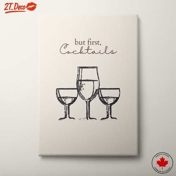 But First, Cocktails Wall Art
