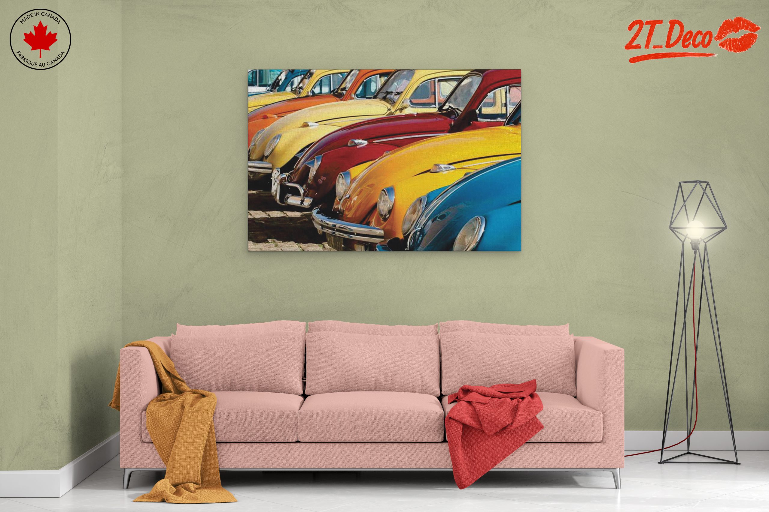 Vintage Classic Cars Arrangement - Image 2