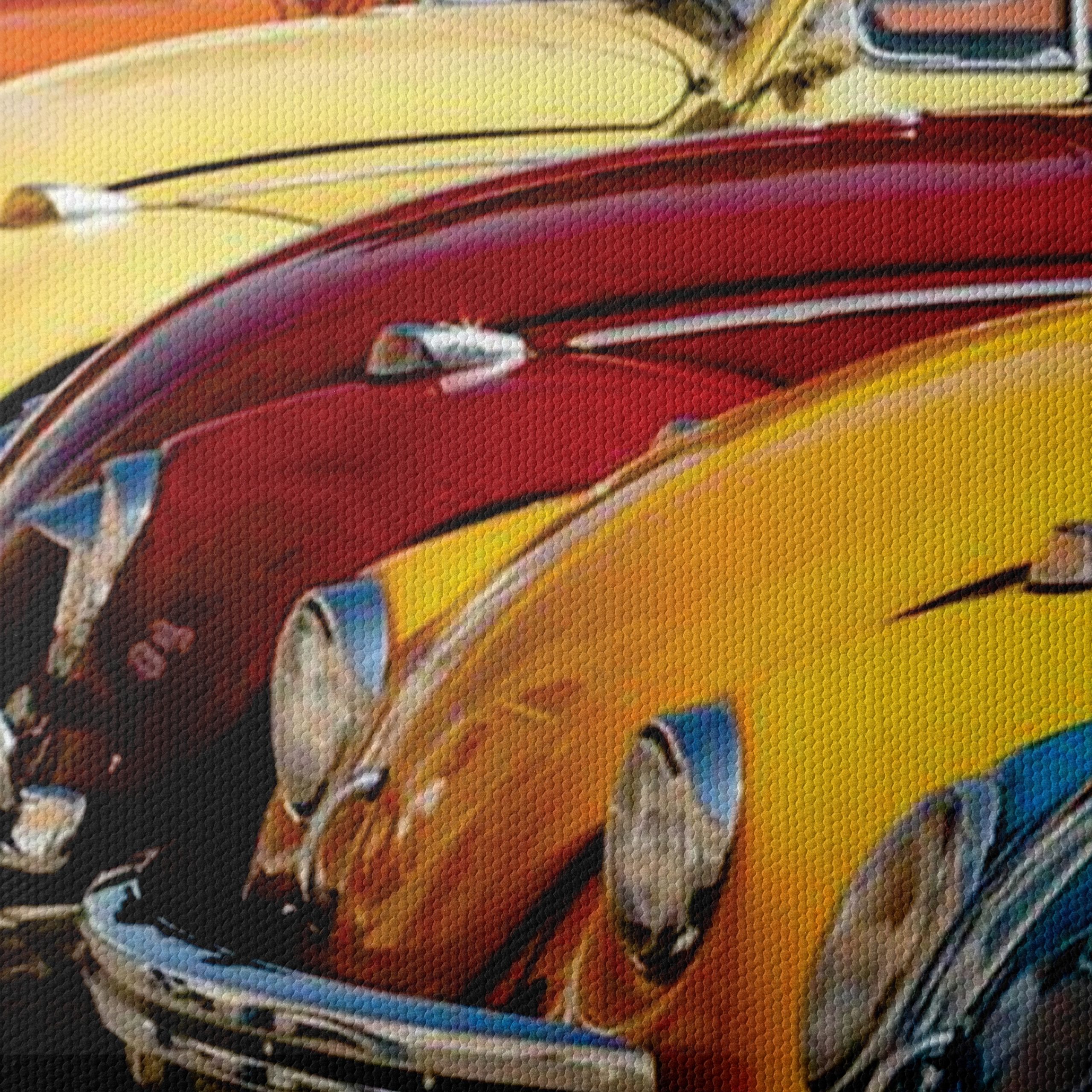 Vintage Classic Cars Arrangement - Image 4